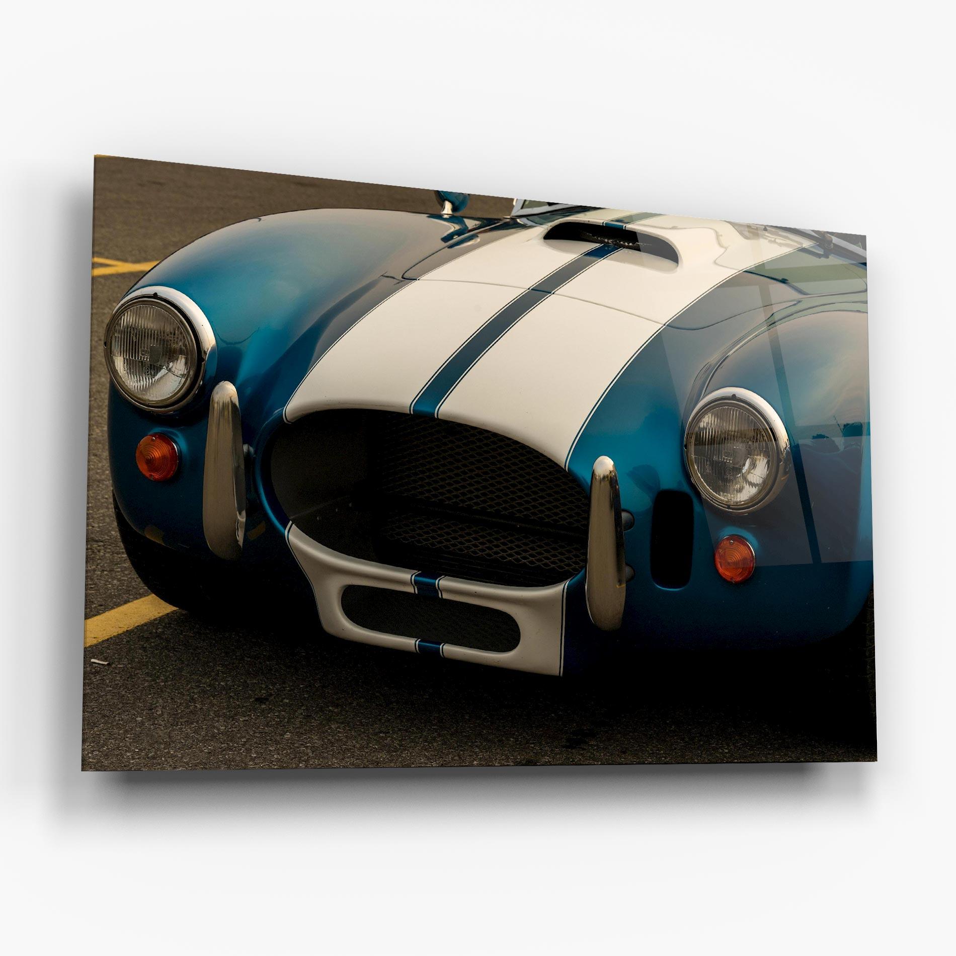 Üvegkép Blue Vintage Car mockup 6