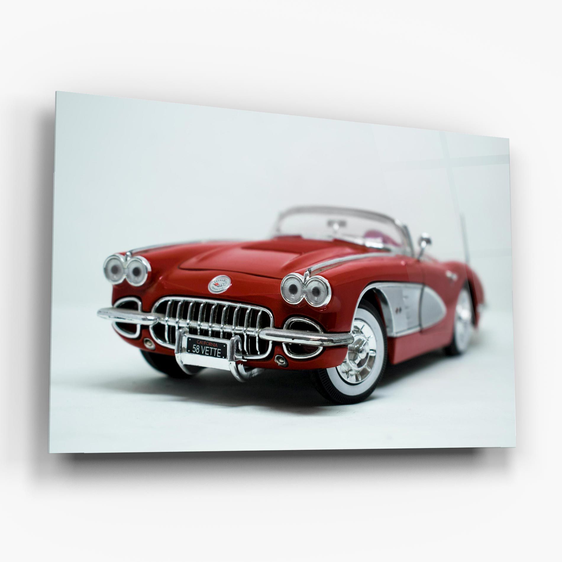 Vintage Red Car mockup 6