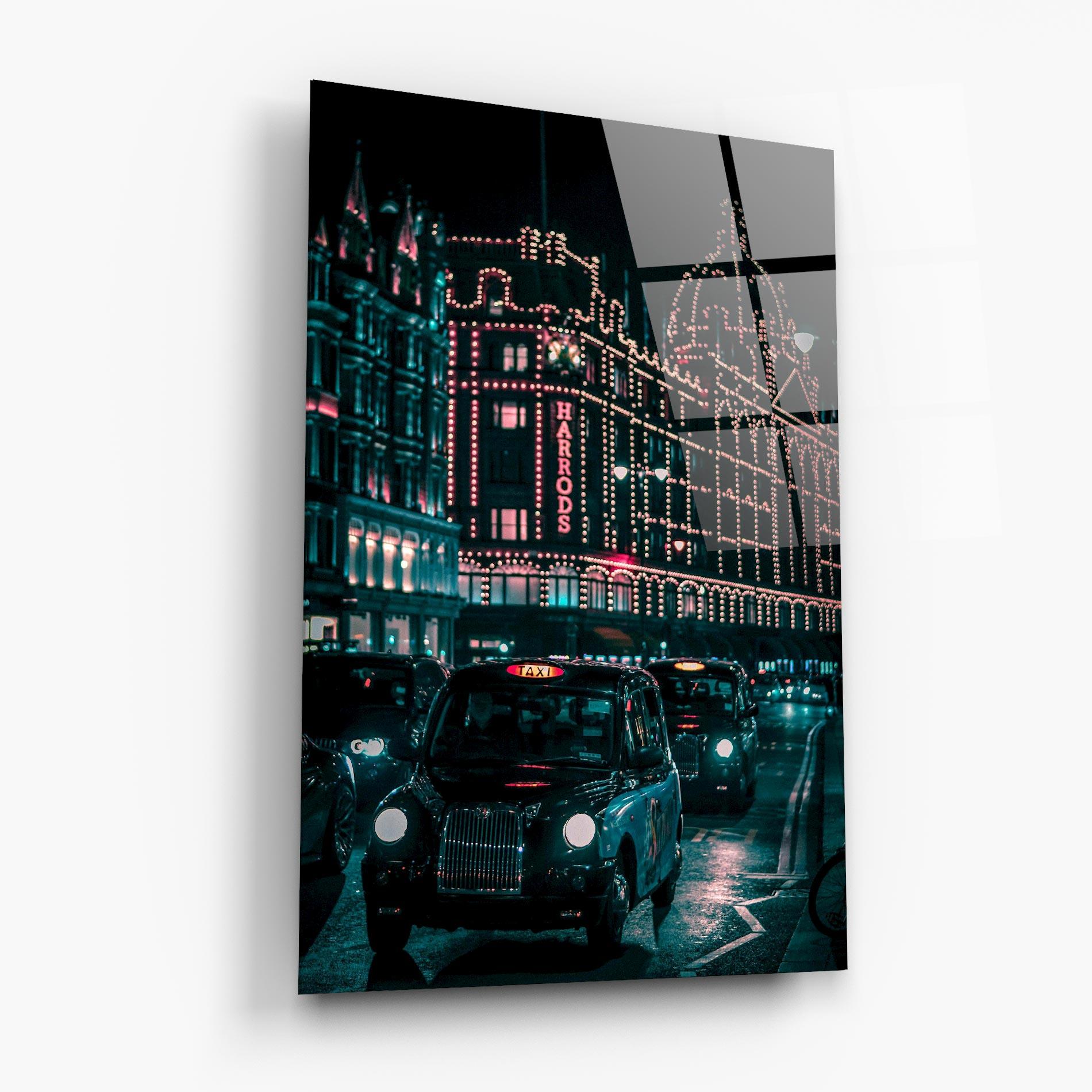 Üvegkép City Lights Car mockup 6