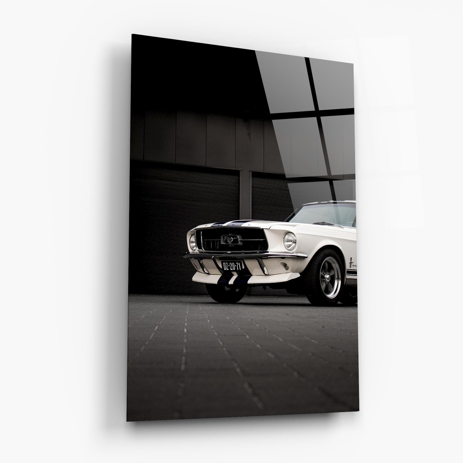 White Vintage Car mockup 6