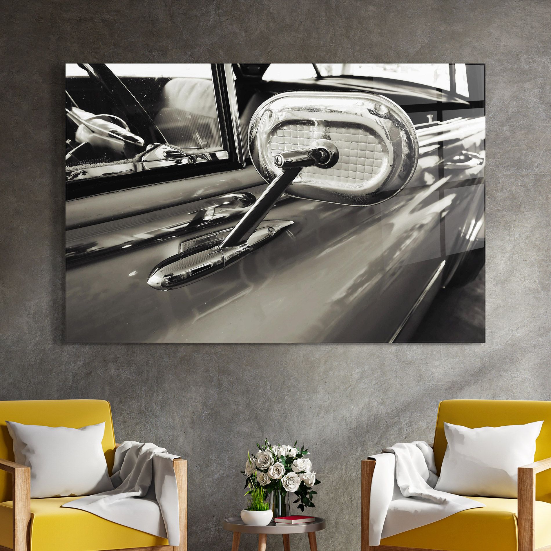 Close Up Grey Car mockup 4