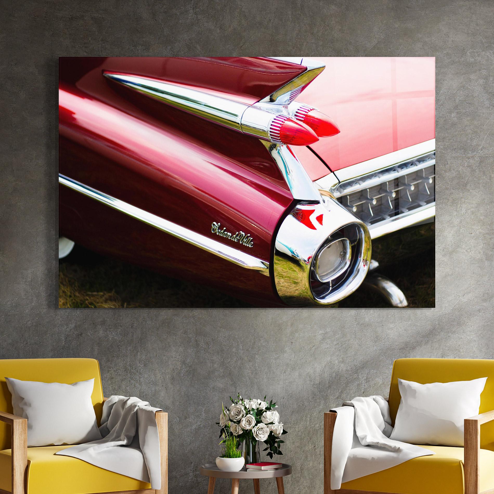 Üvegkép Closeup Car Red mockup 4