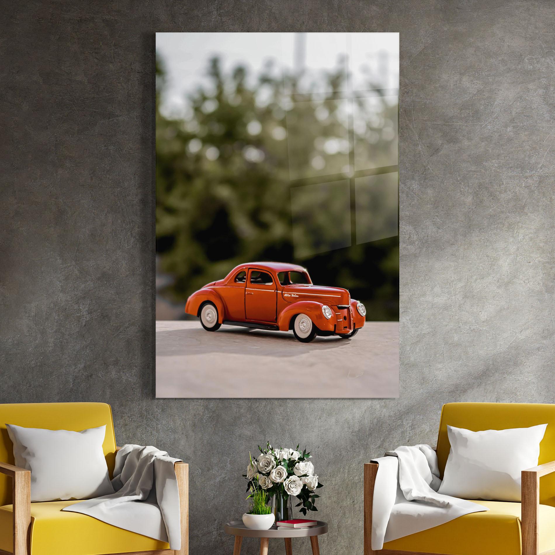 Üvegkép Vintage Orange Toy mockup 4