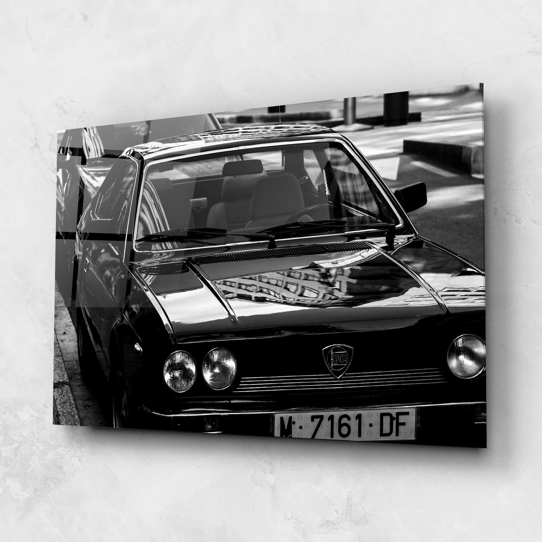 Üvegkép Black Shiny Car mockup 1