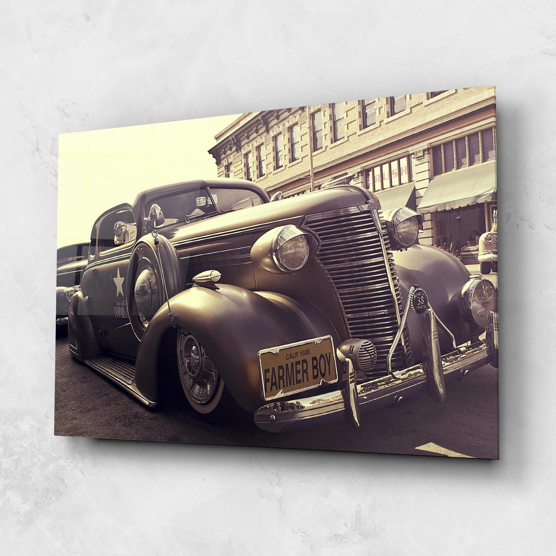 Üvegkép Old Classic Car mockup 1