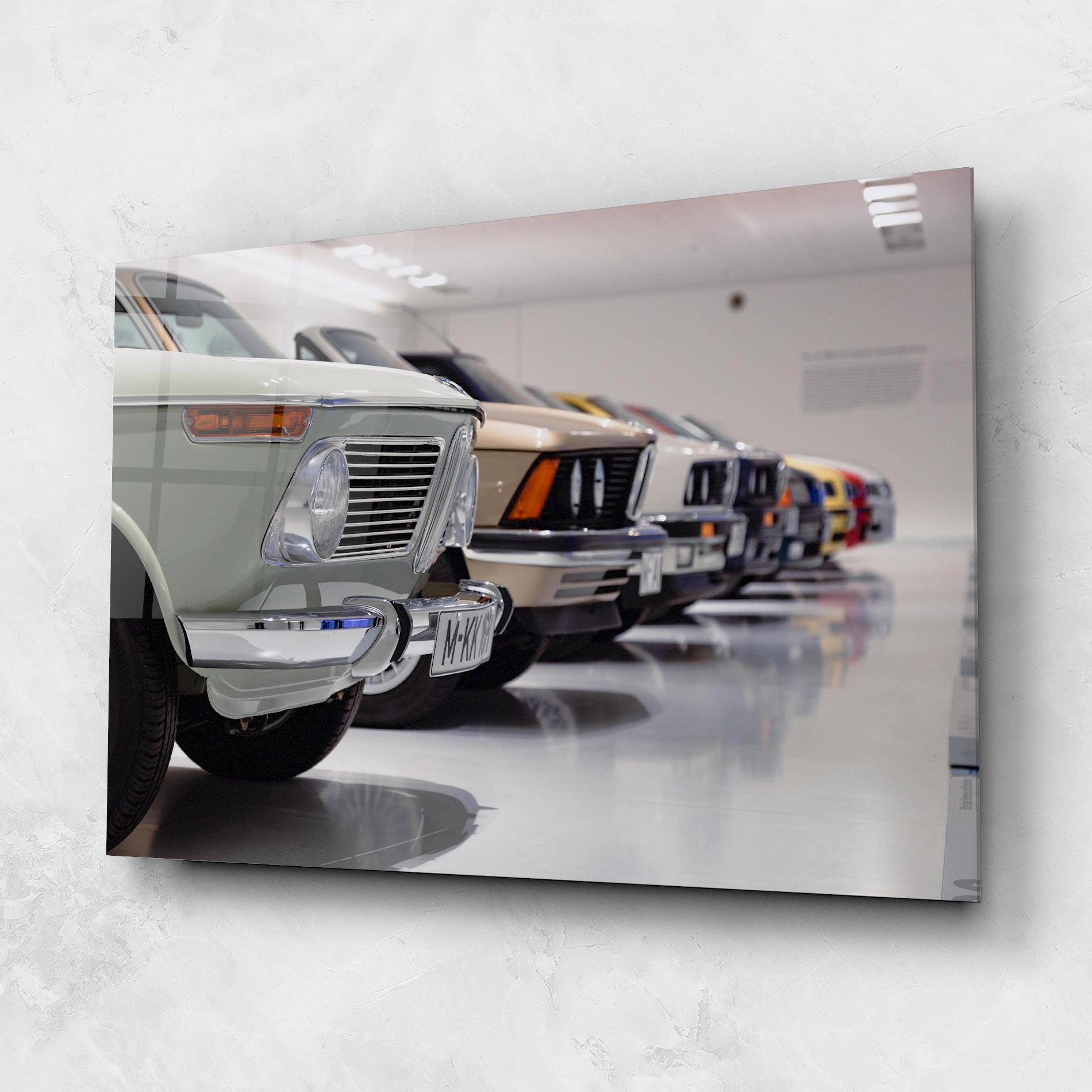 Üvegkép Vintage Cream Cars mockup 1