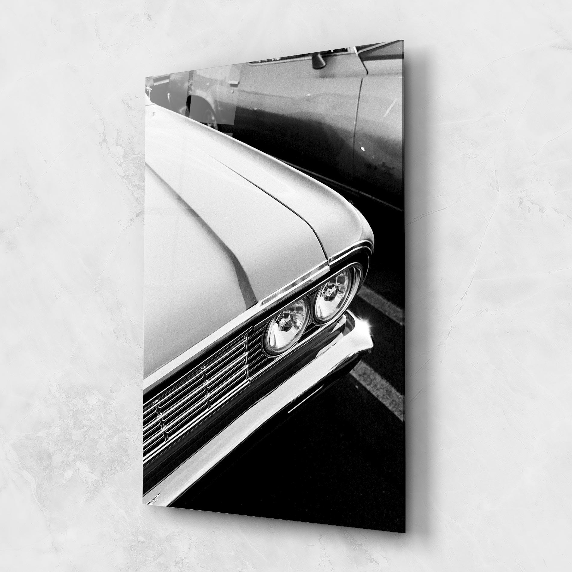 Üvegkép Grey Vintage Car mockup 1