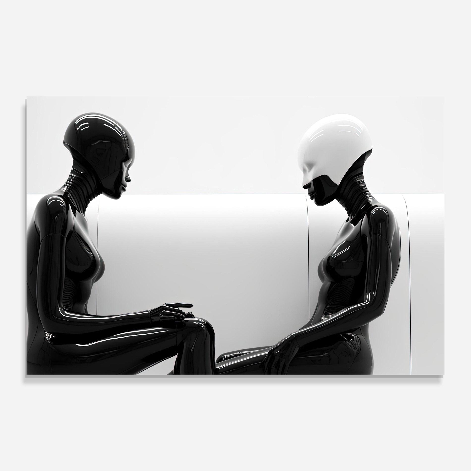 Üvegkép Black Mannequin mockup 0