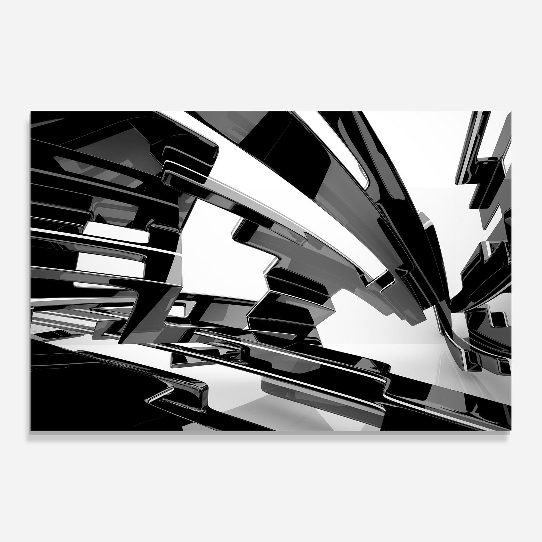 Üvegkép Glossy Sculpture mockup 0