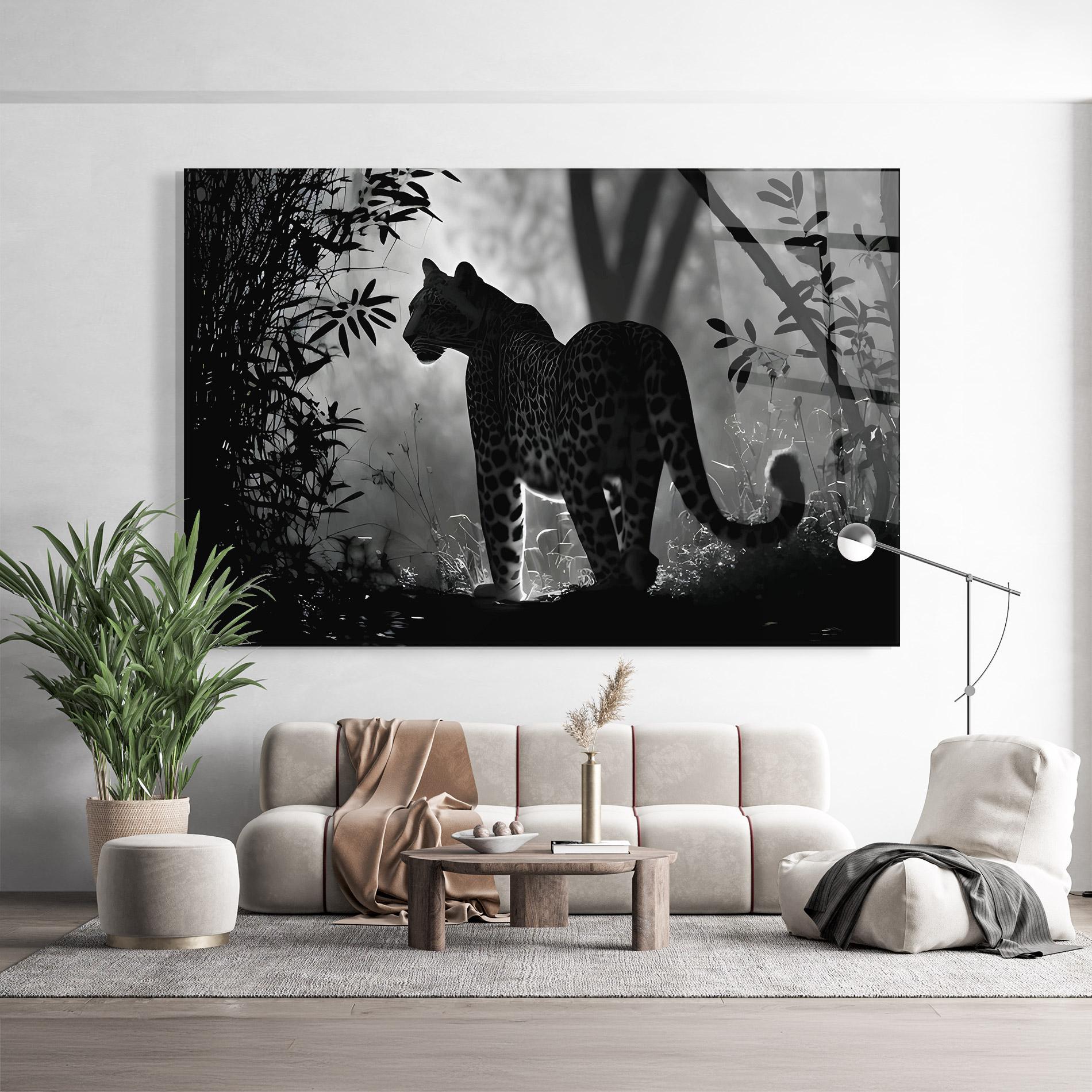 Üvegkép Beautiful Grey Animal mockup 9