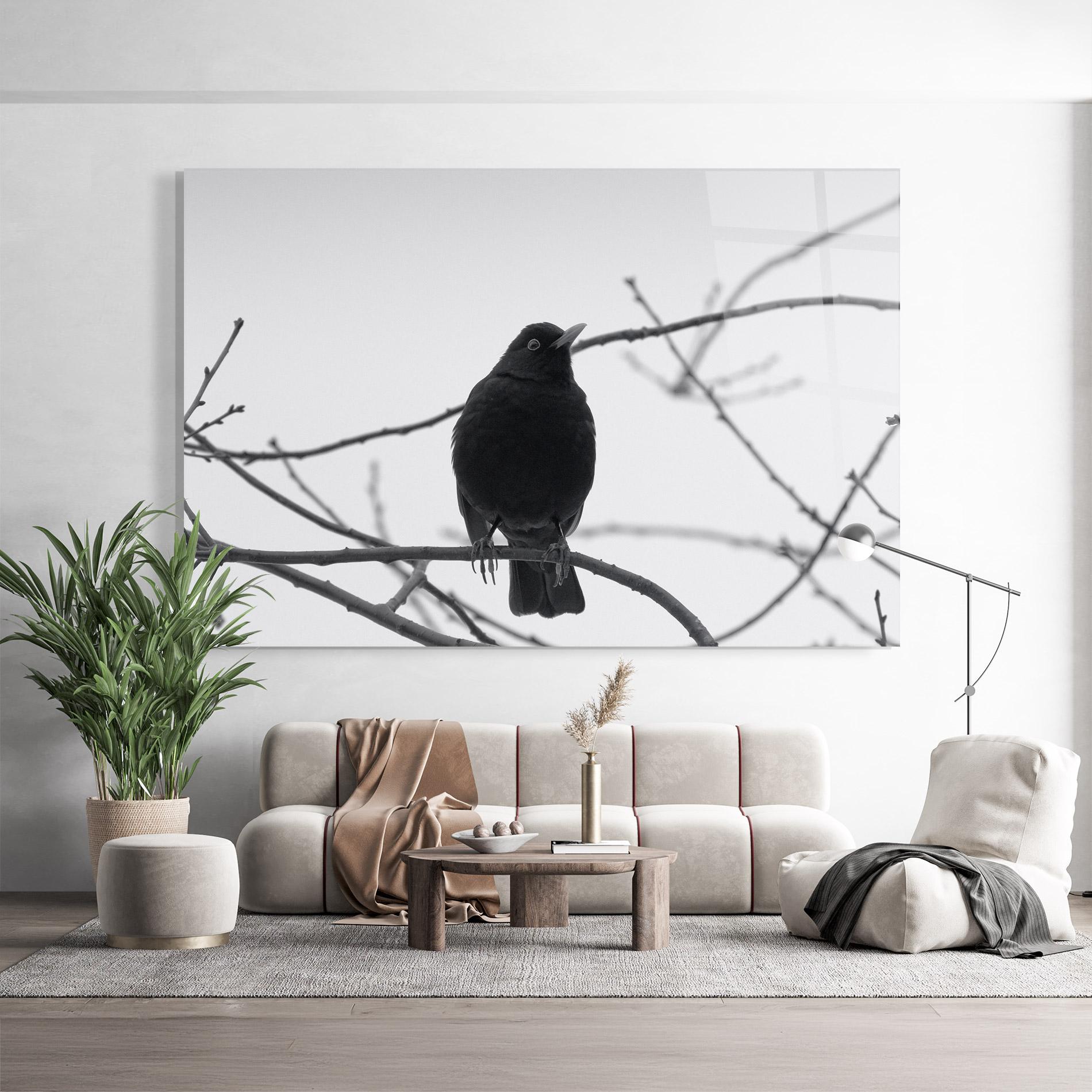 Üvegkép Black Bird mockup 9