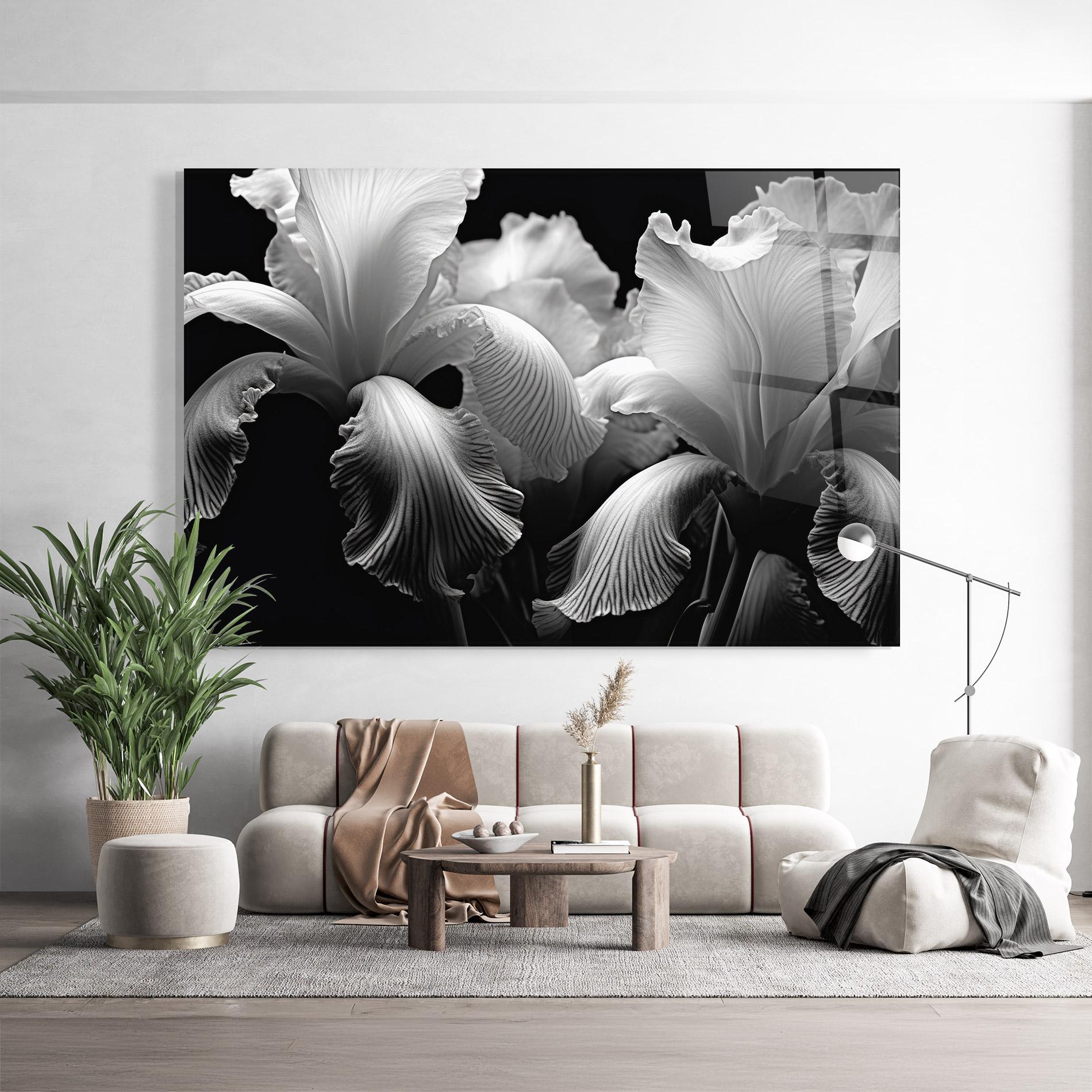 Üvegkép Grey Iris Mix mockup 9