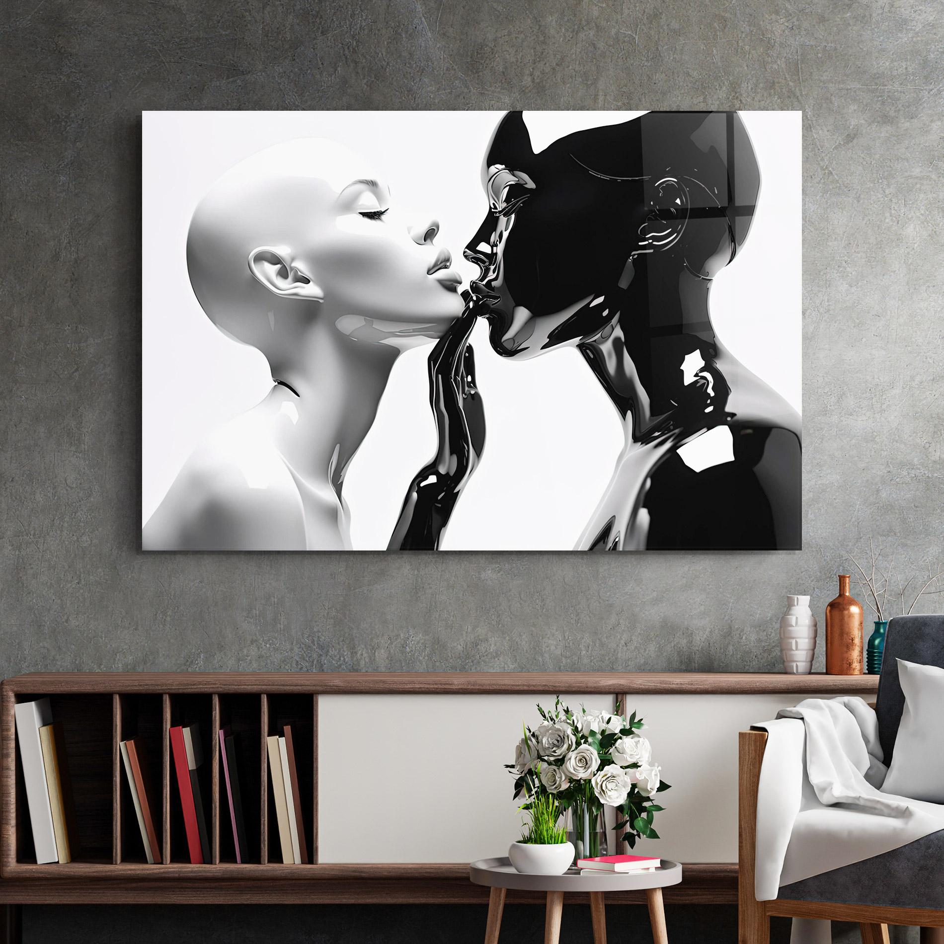 Üvegkép Feminine Sculpture mockup 2