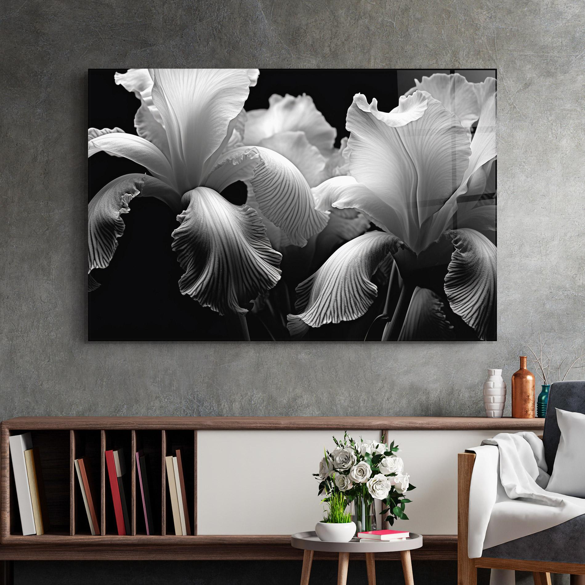 Üvegkép Grey Iris Mix mockup 2