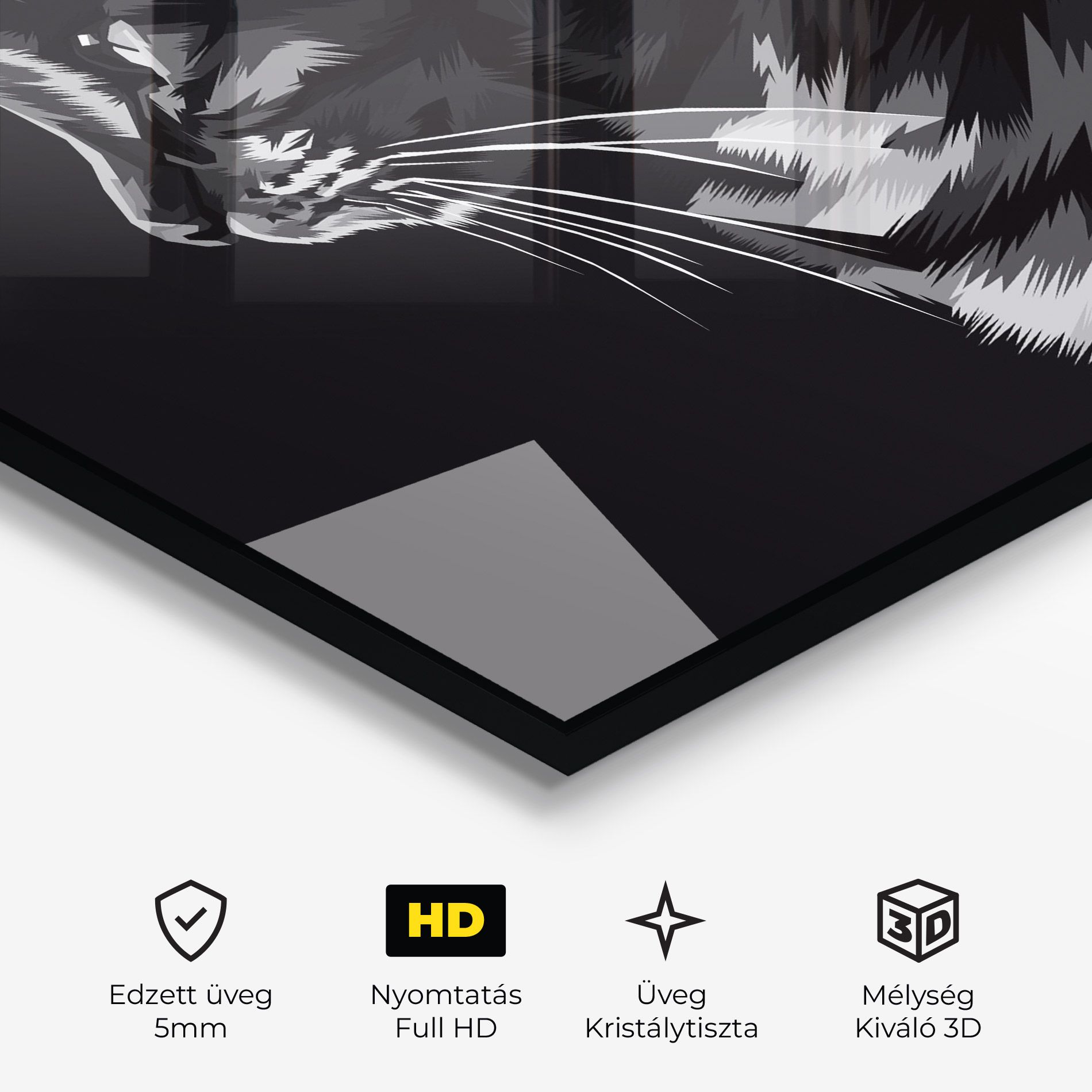 Black Grey Cat mockup 3