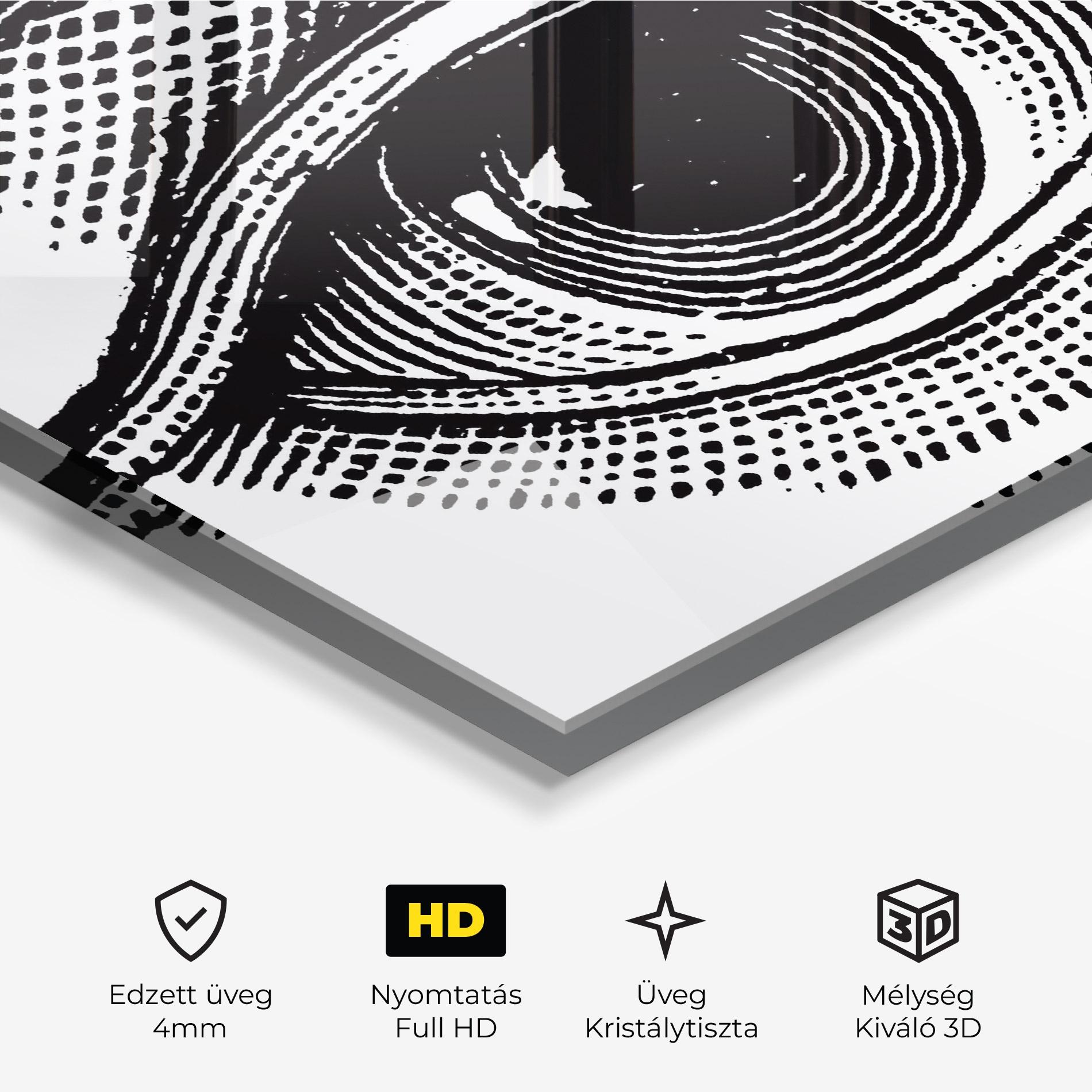 Üvegkép Big Eye Drawing mockup 3