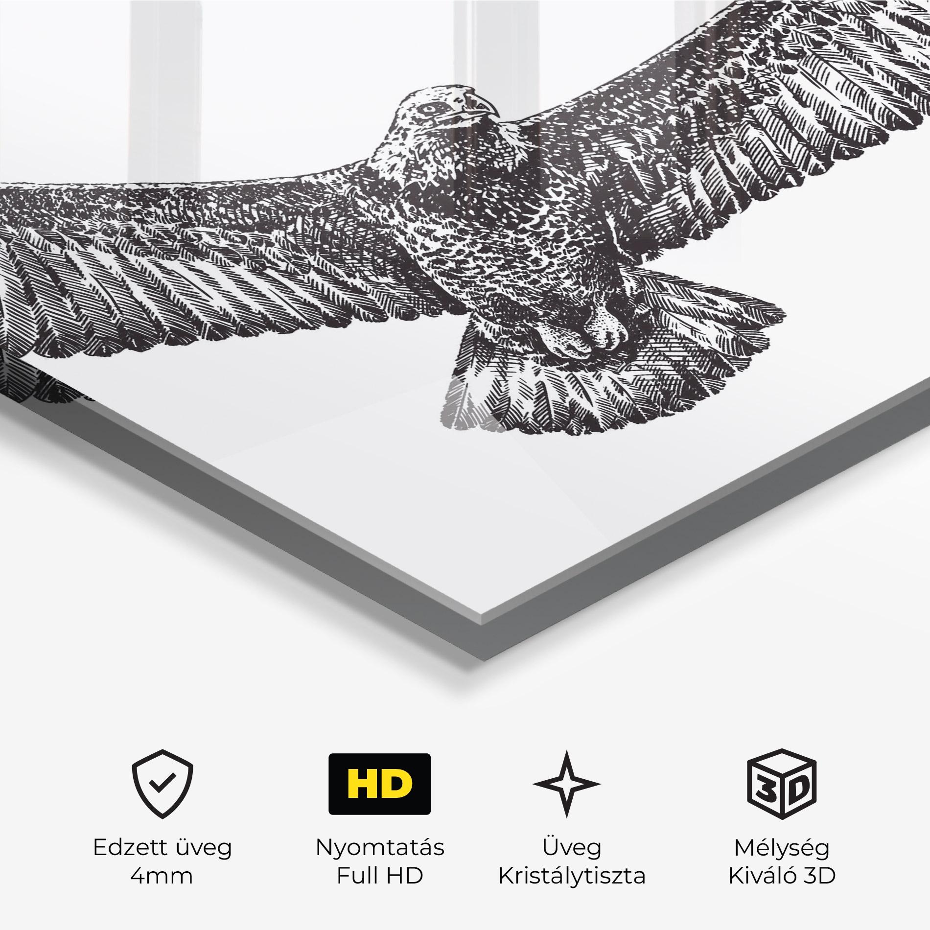 Üvegkép Eagle Art Line mockup 3