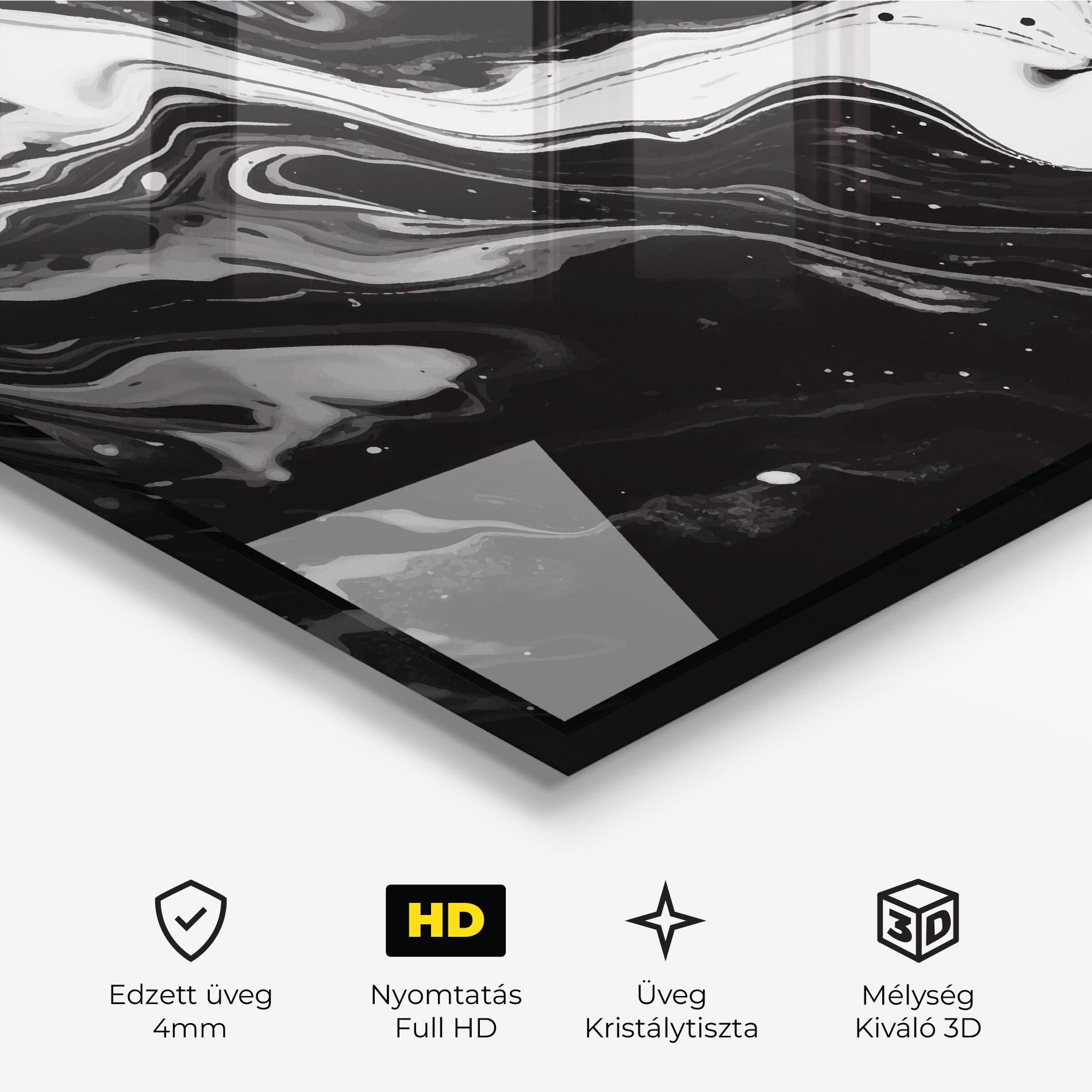Üvegkép Grey Art Marble mockup 3