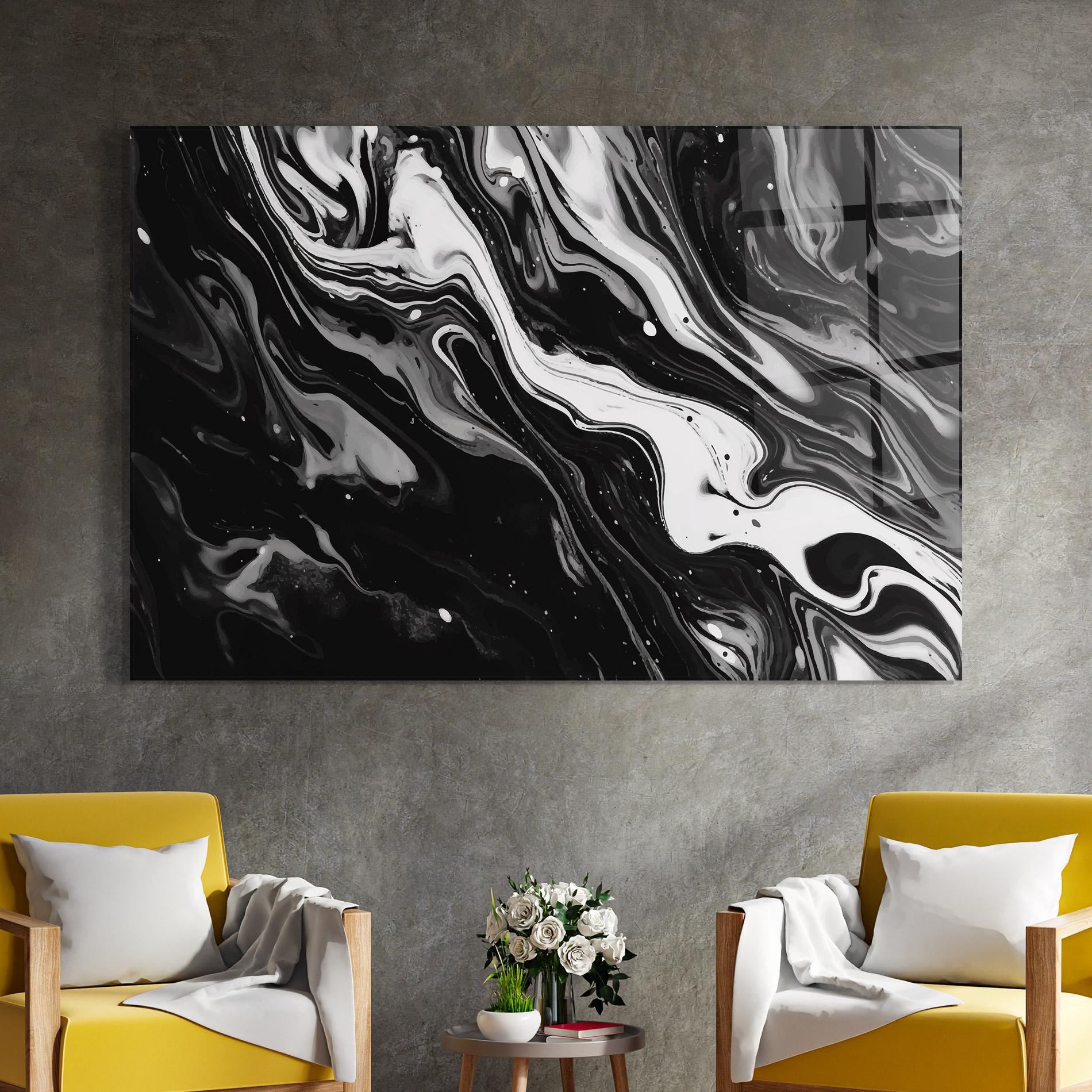 Üvegkép Grey Art Marble mockup 4