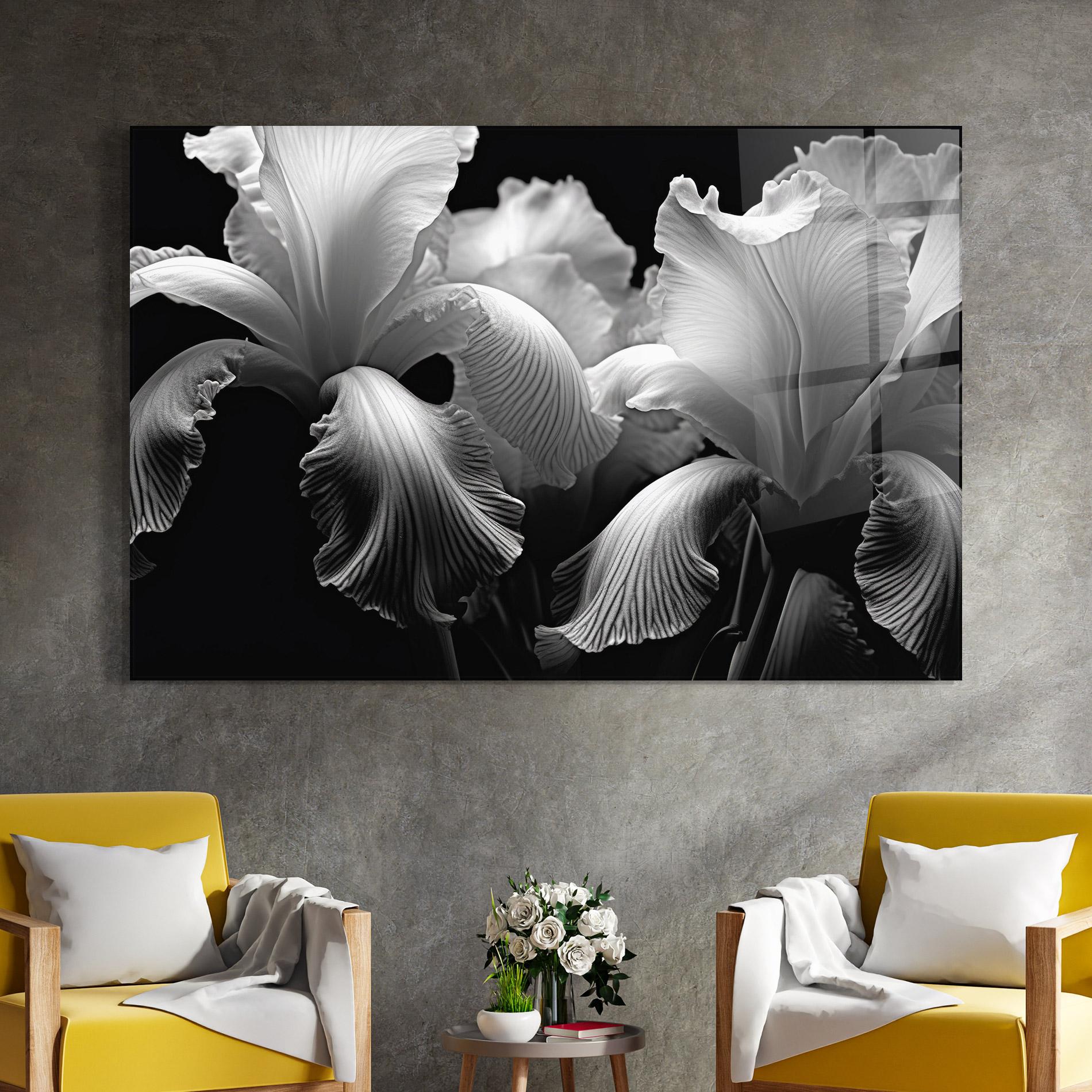 Üvegkép Grey Iris Mix mockup 4