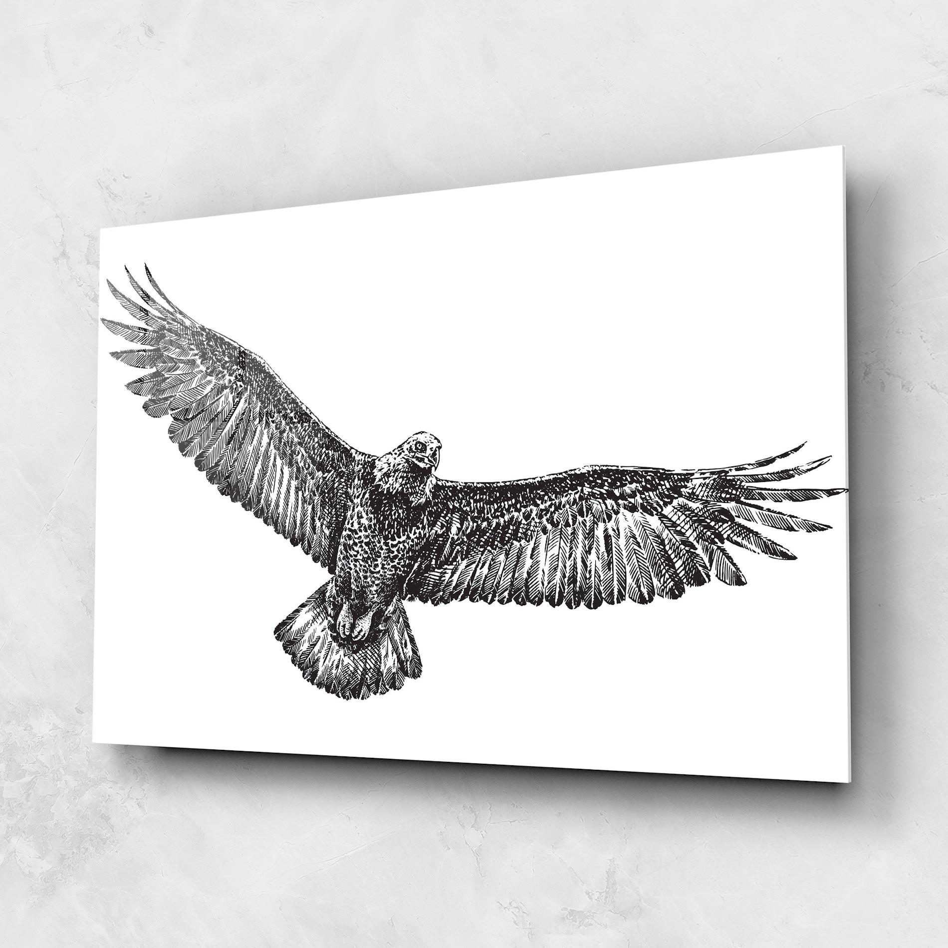 Üvegkép Eagle Art Line mockup 1