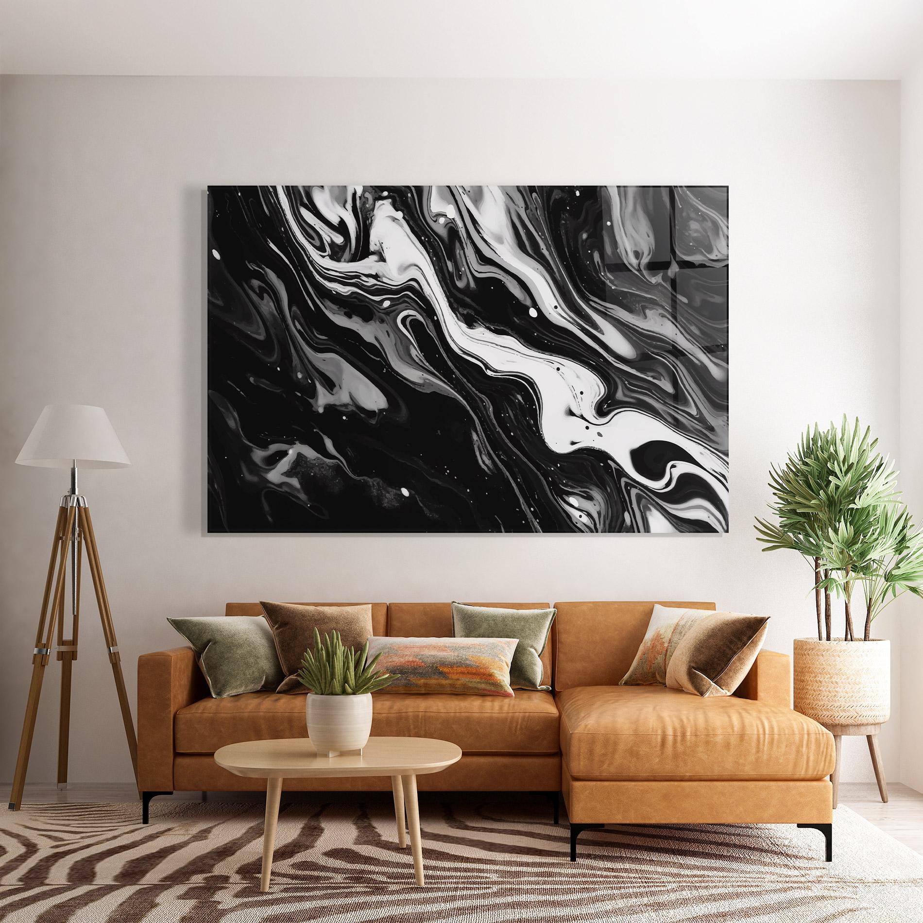 Üvegkép Grey Art Marble mockup 7