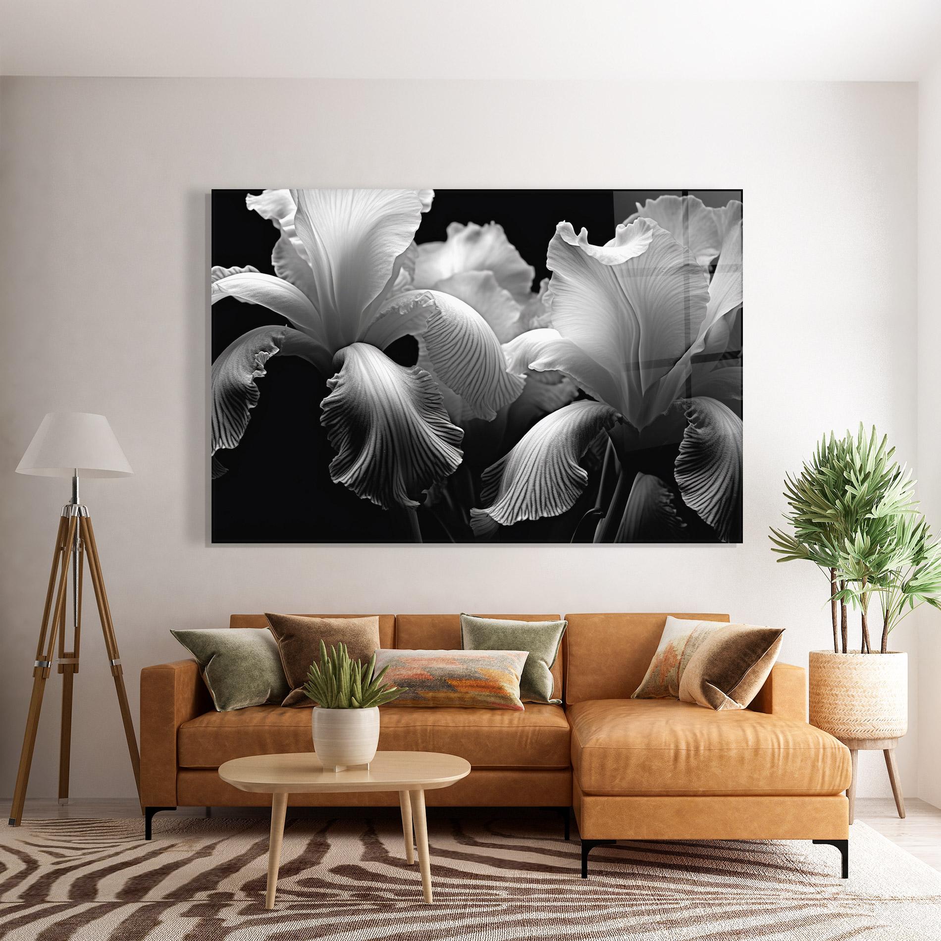 Üvegkép Grey Iris Mix mockup 7
