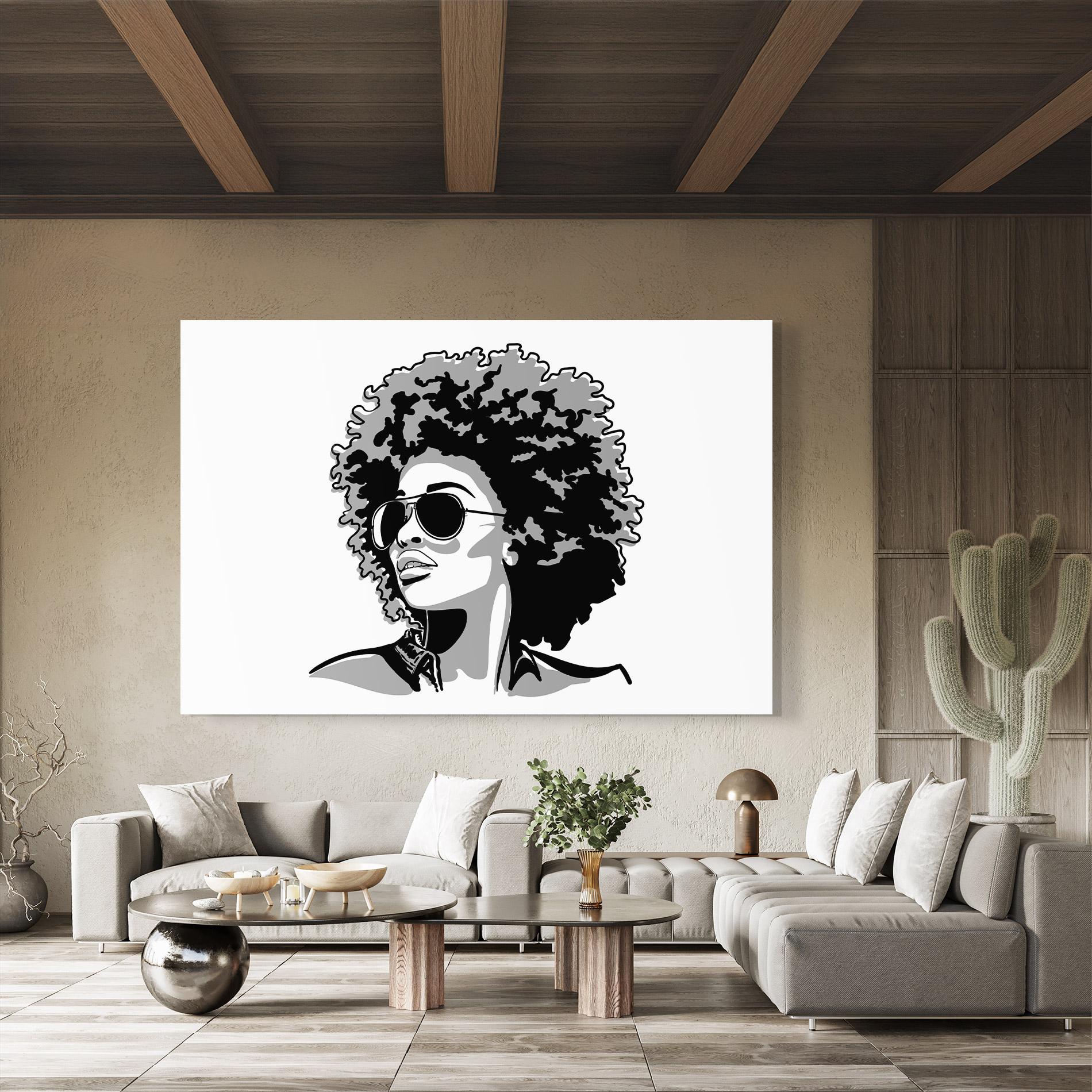 Üvegkép Black Grasses mockup 8