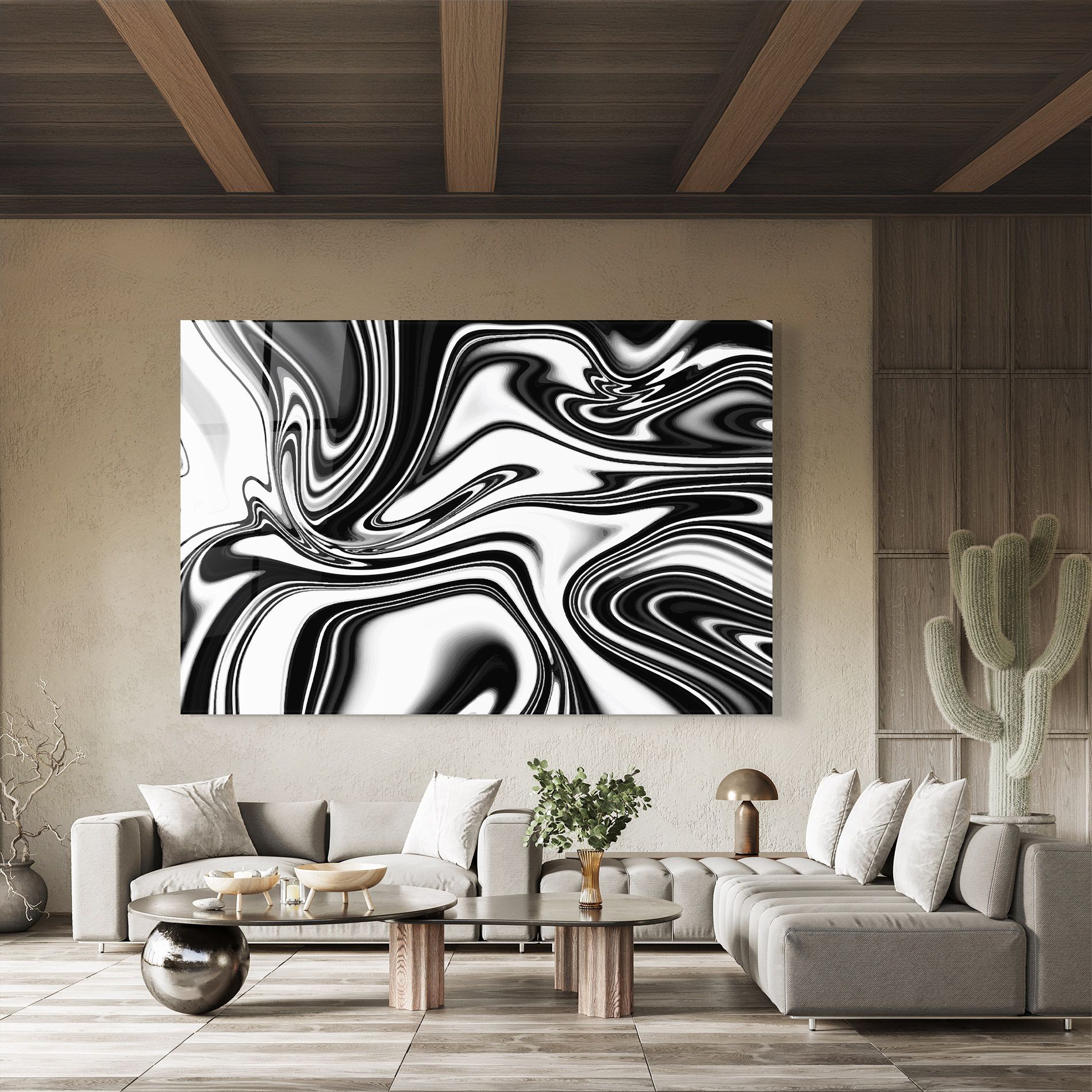 Black White Liquid mockup 8