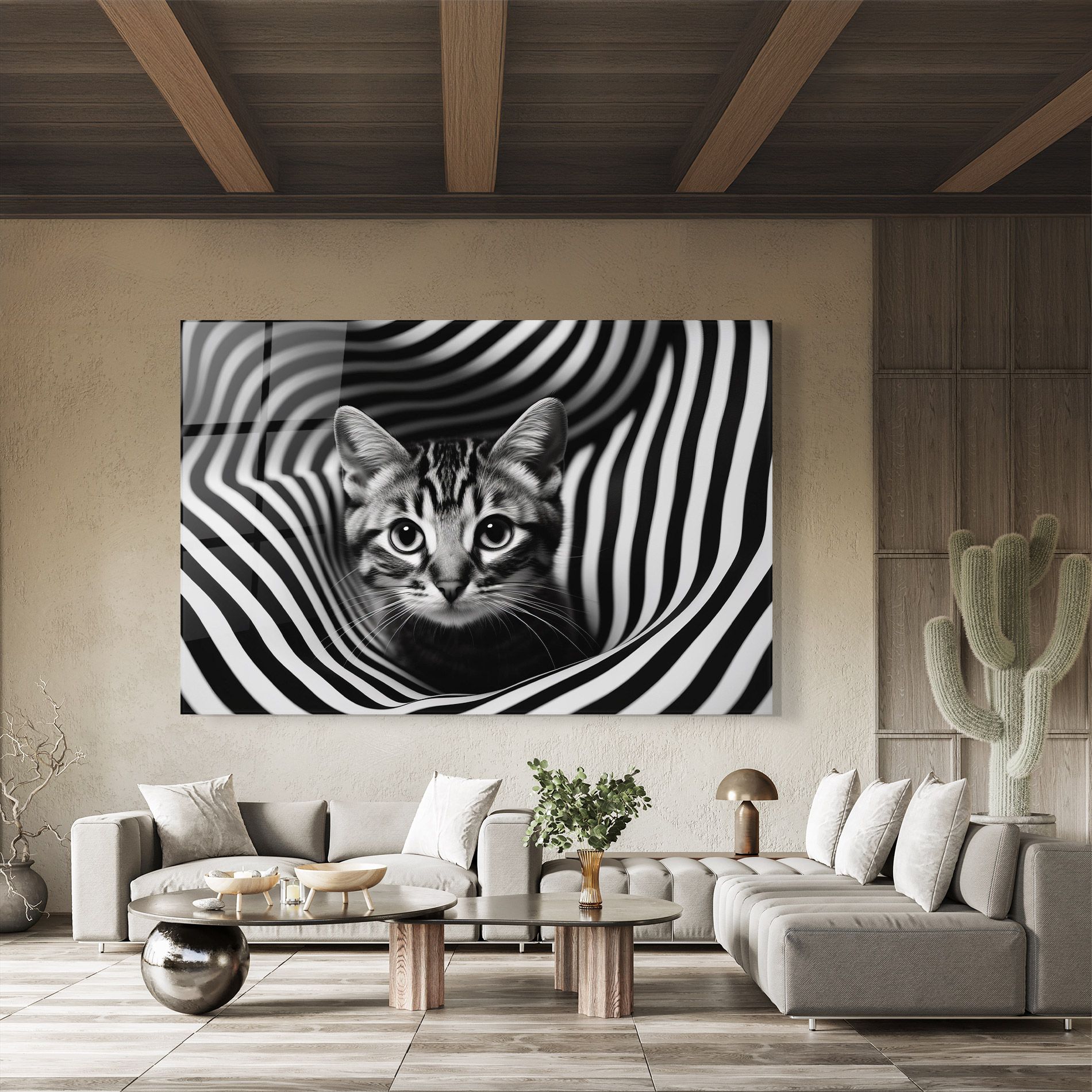 Closeup Cat Portrait mockup 8