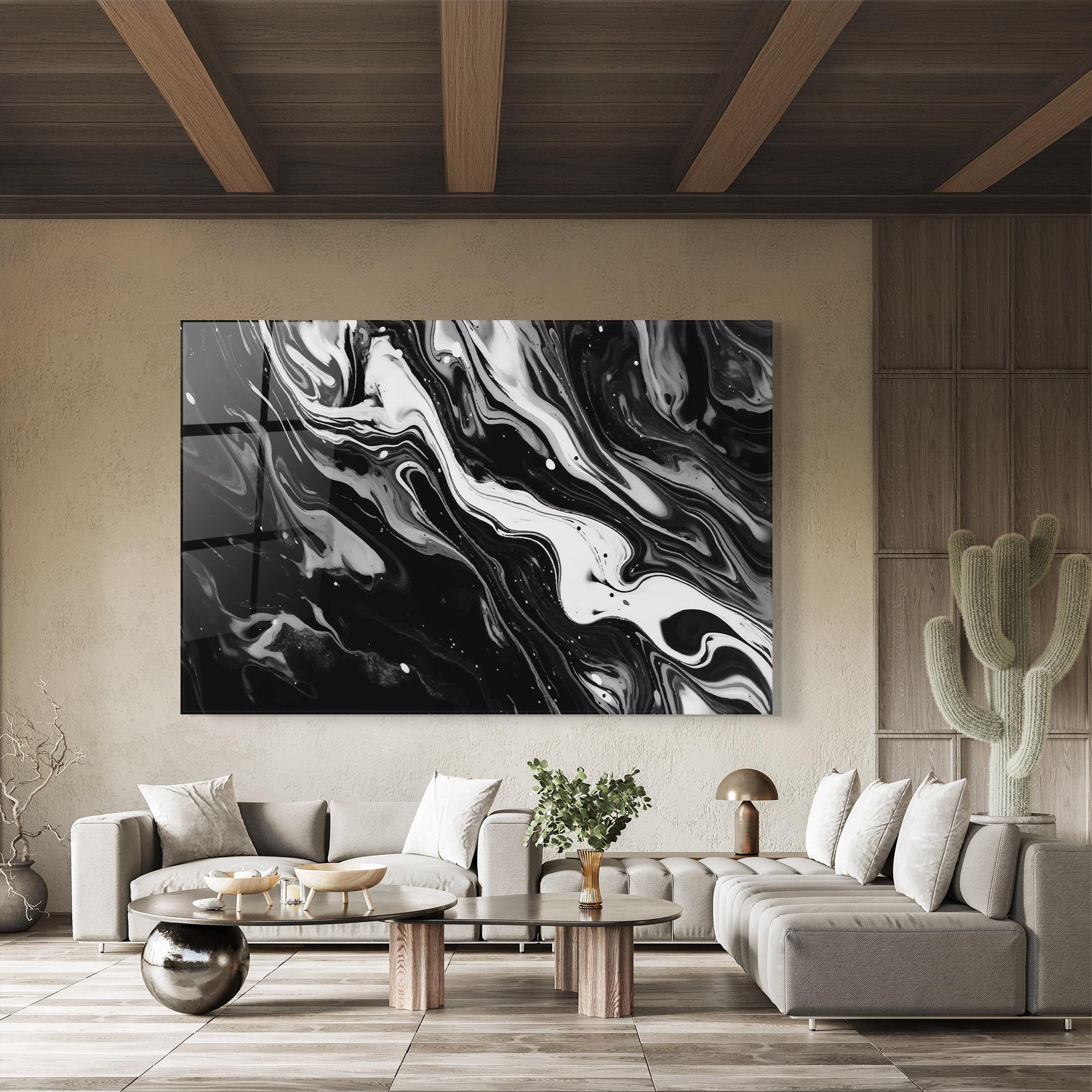 Üvegkép Grey Art Marble mockup 8