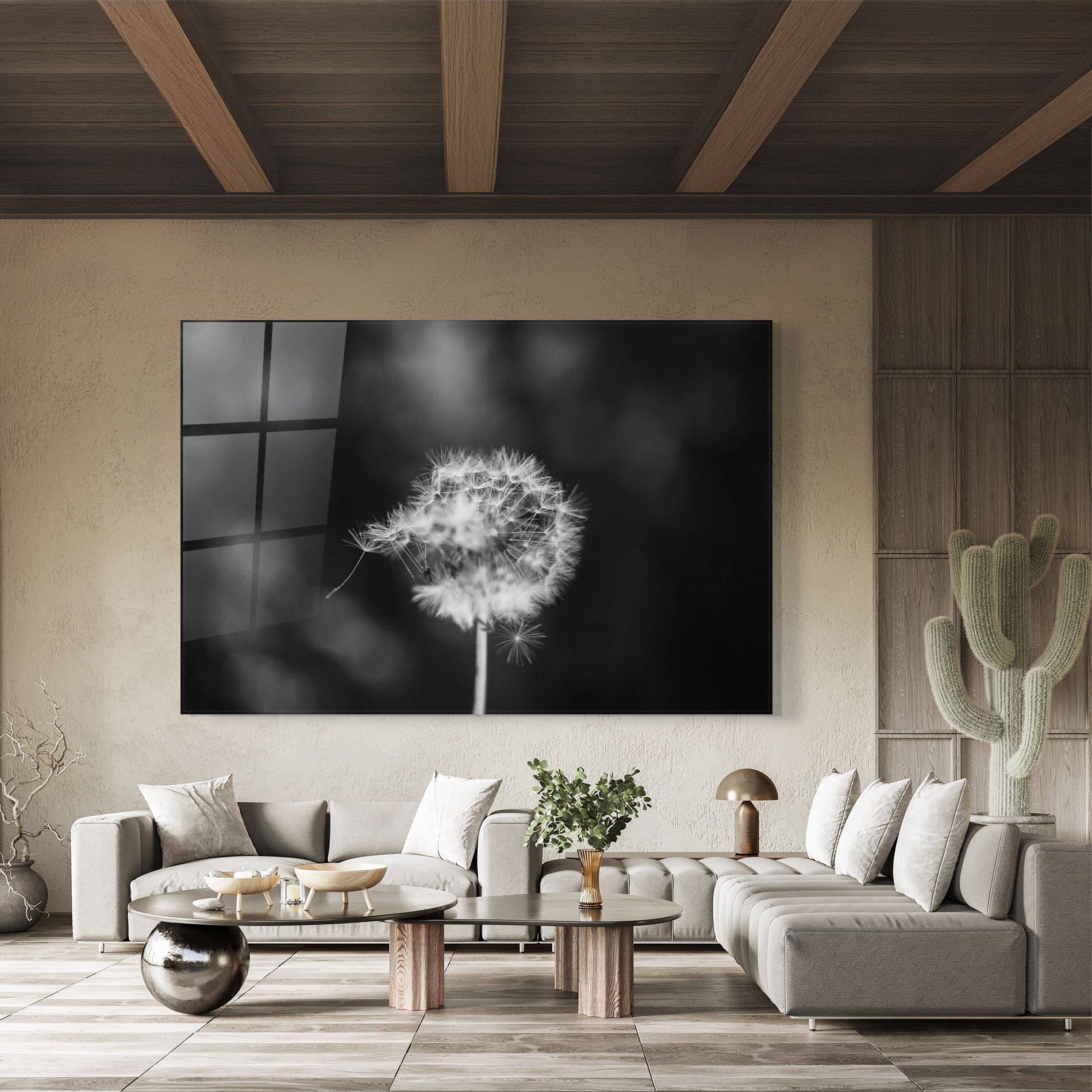 Grey Dandelion mockup 8