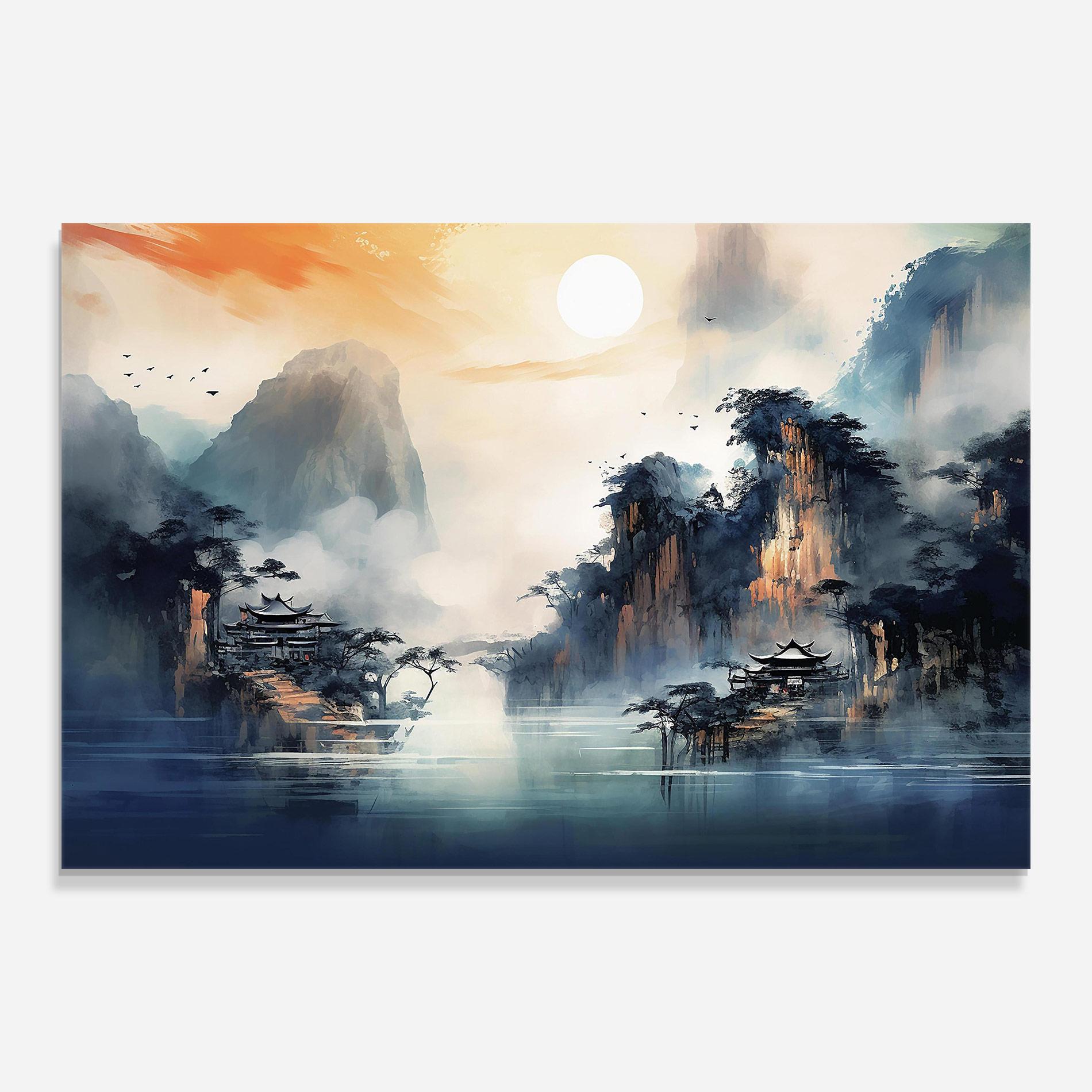 Üvegkép Fog Houses mockup 0