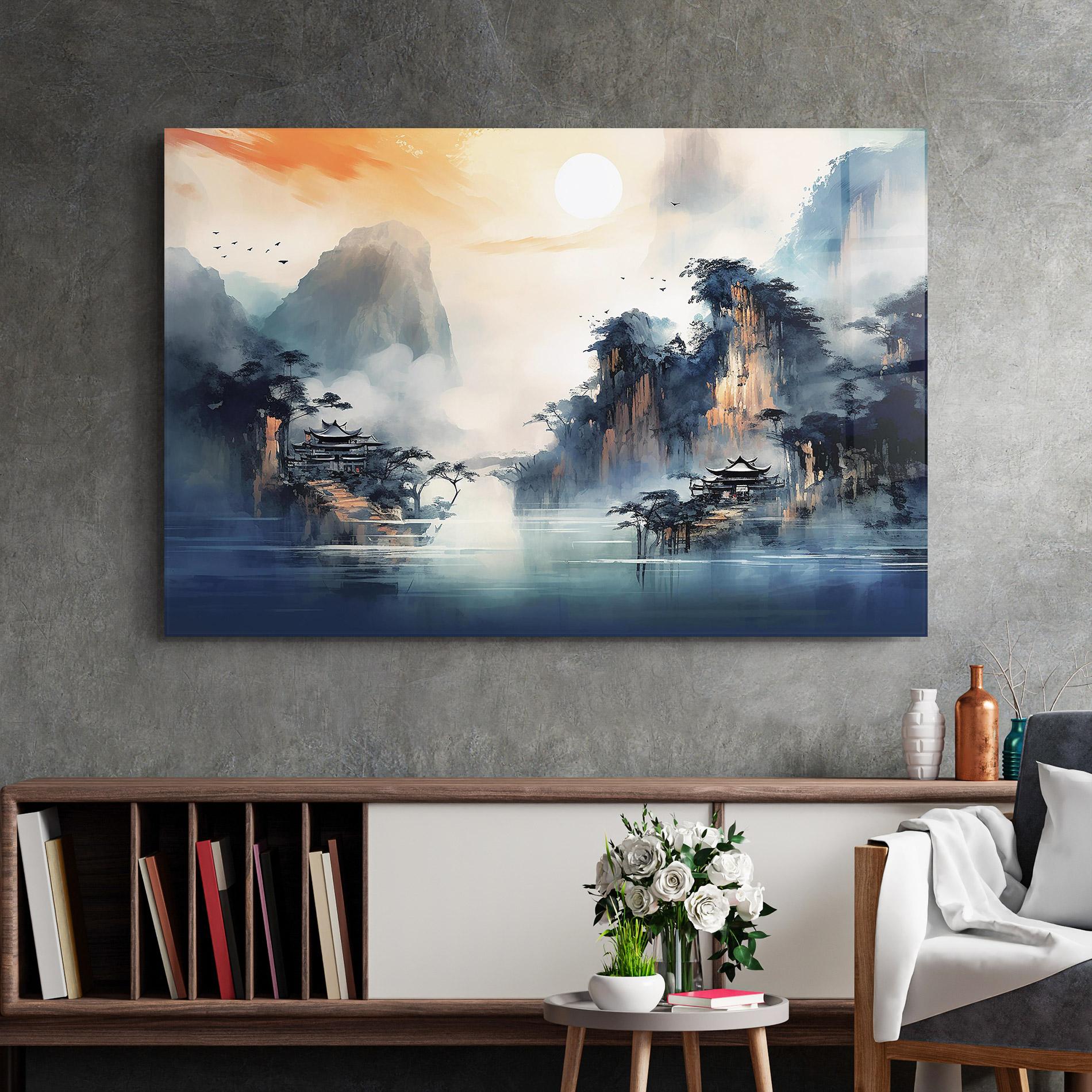 Üvegkép Fog Houses mockup 2