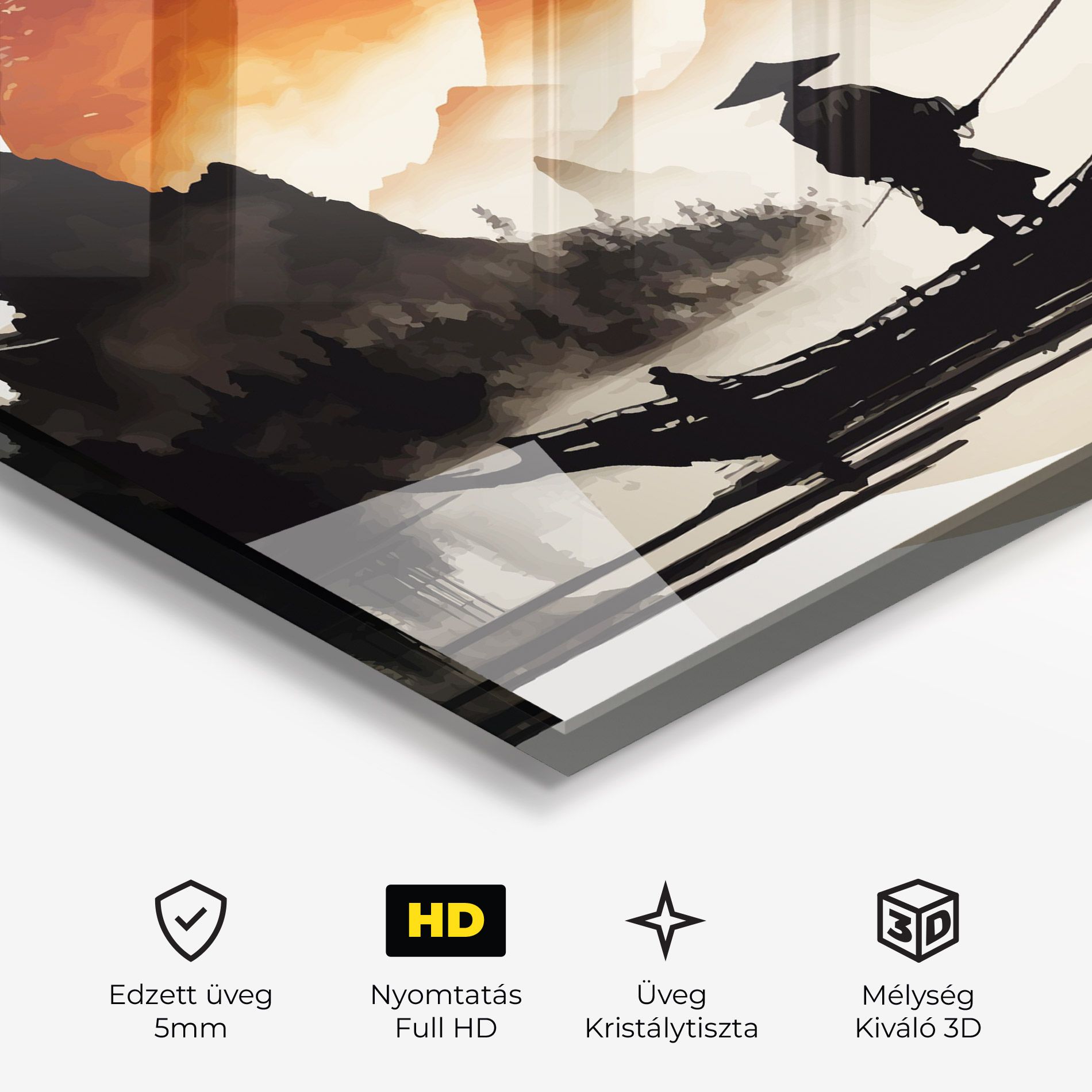 Black Asiatic Boat mockup 3