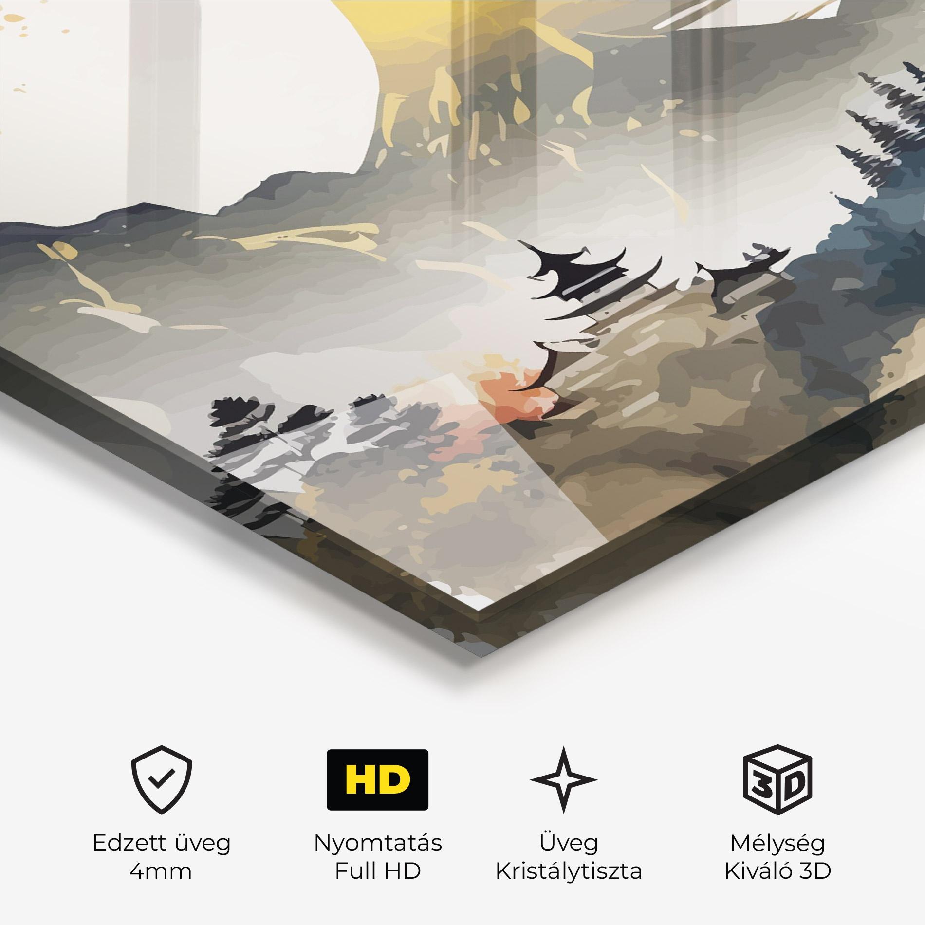 Üvegkép Asiatic Gold Cream mockup 3