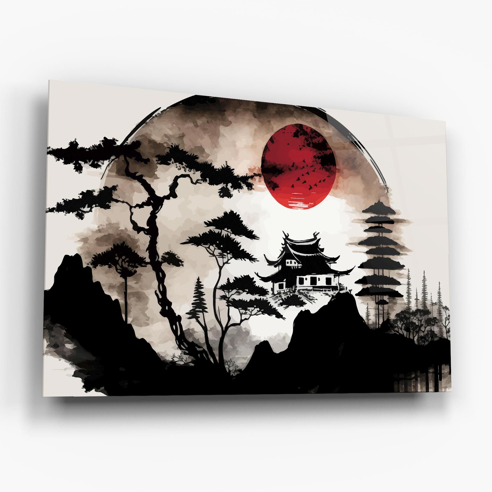 Asian Red Moon mockup 6