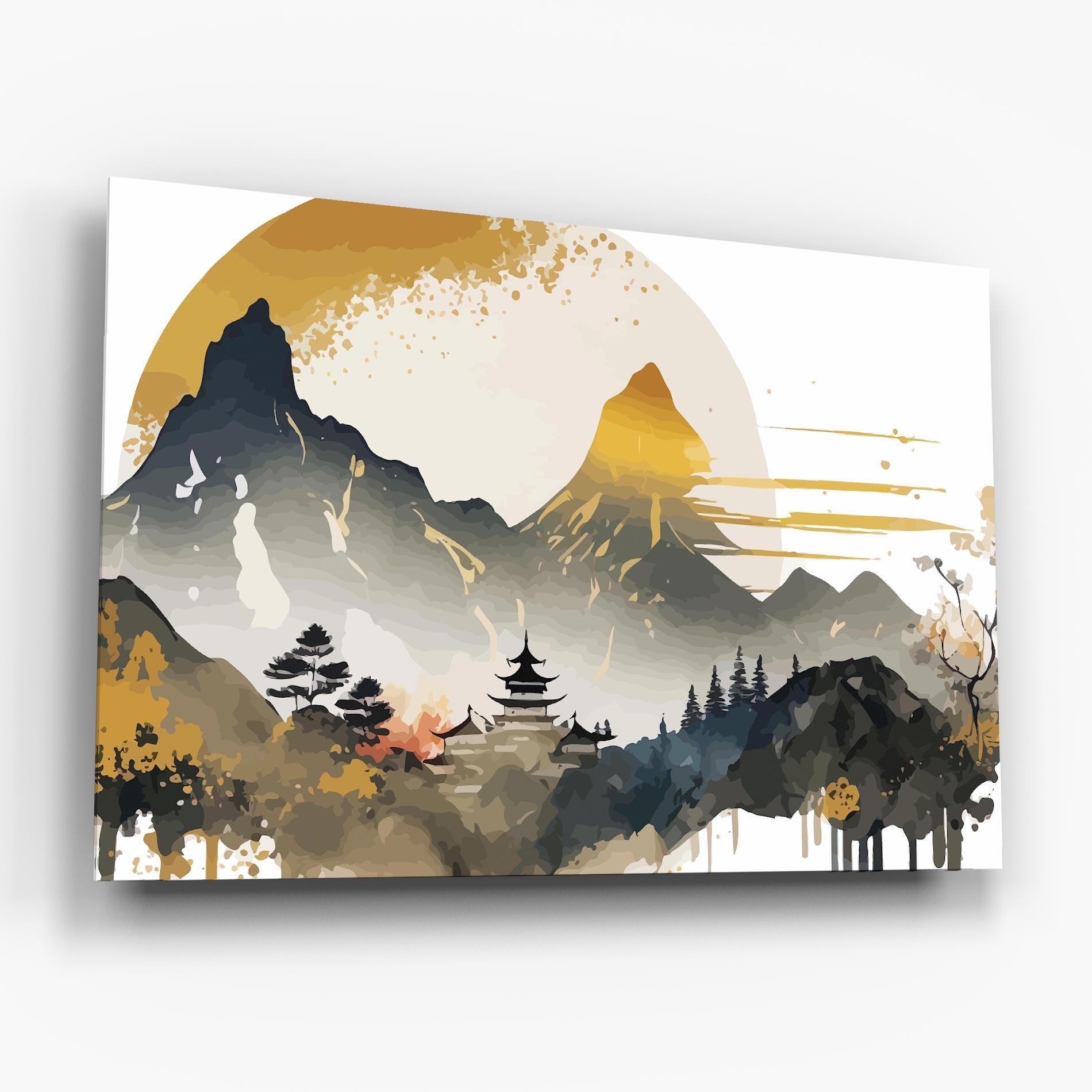 Üvegkép Asiatic Gold Cream mockup 6