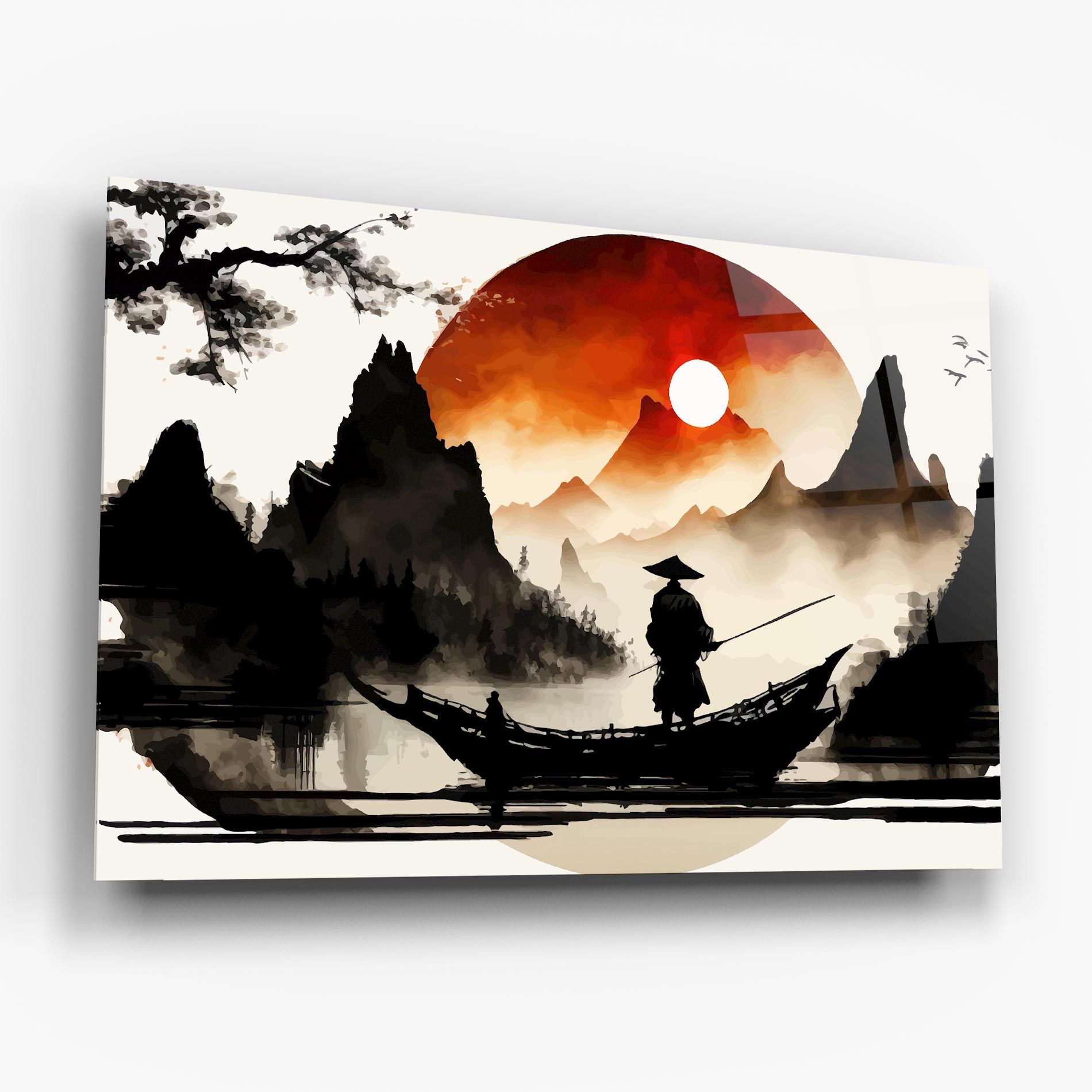 Black Asiatic Boat mockup 6