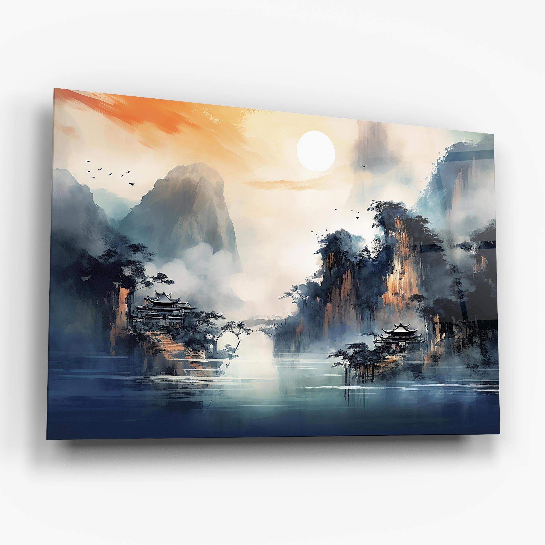 Üvegkép Fog Houses mockup 6