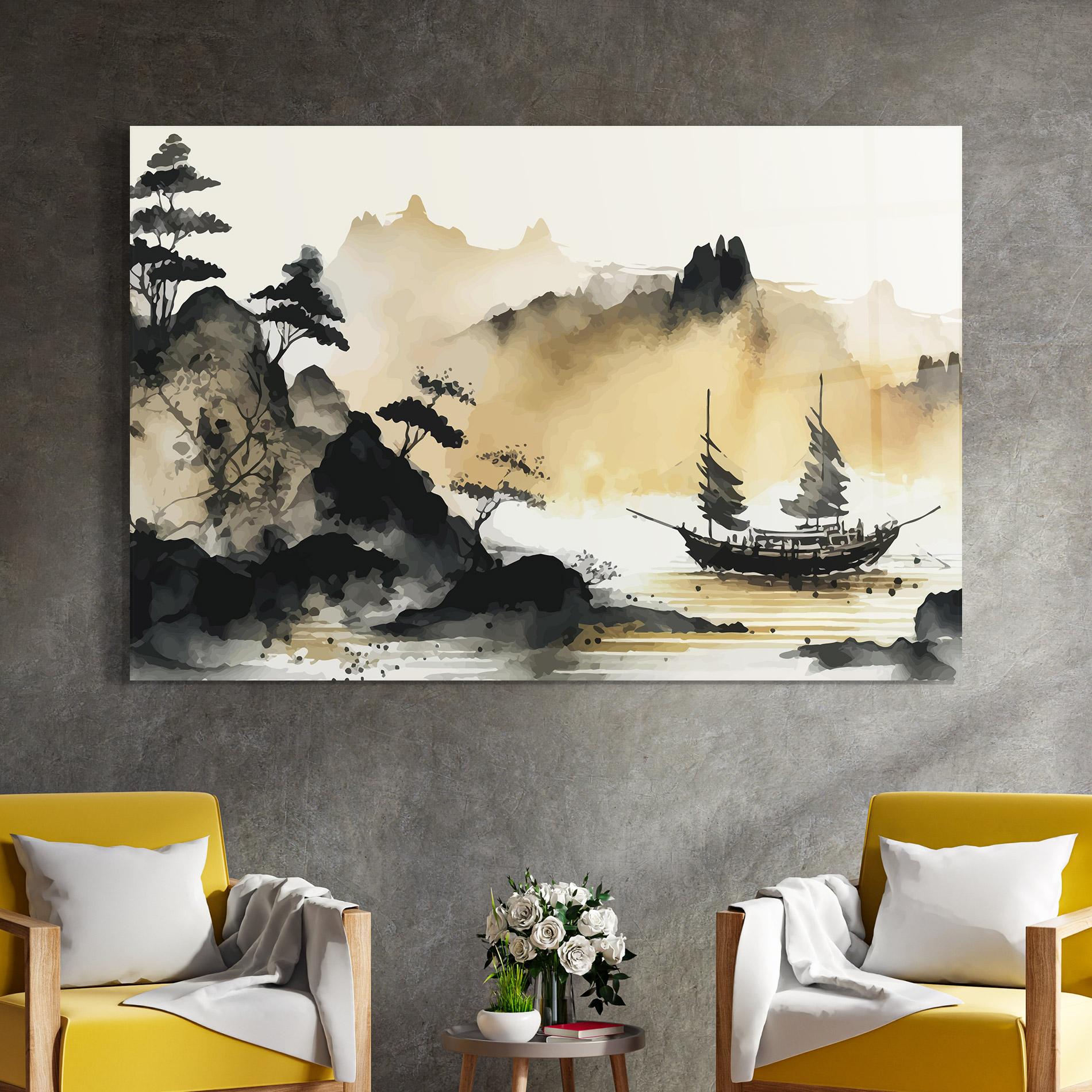 Üvegkép Asiatic Grey Cream mockup 4