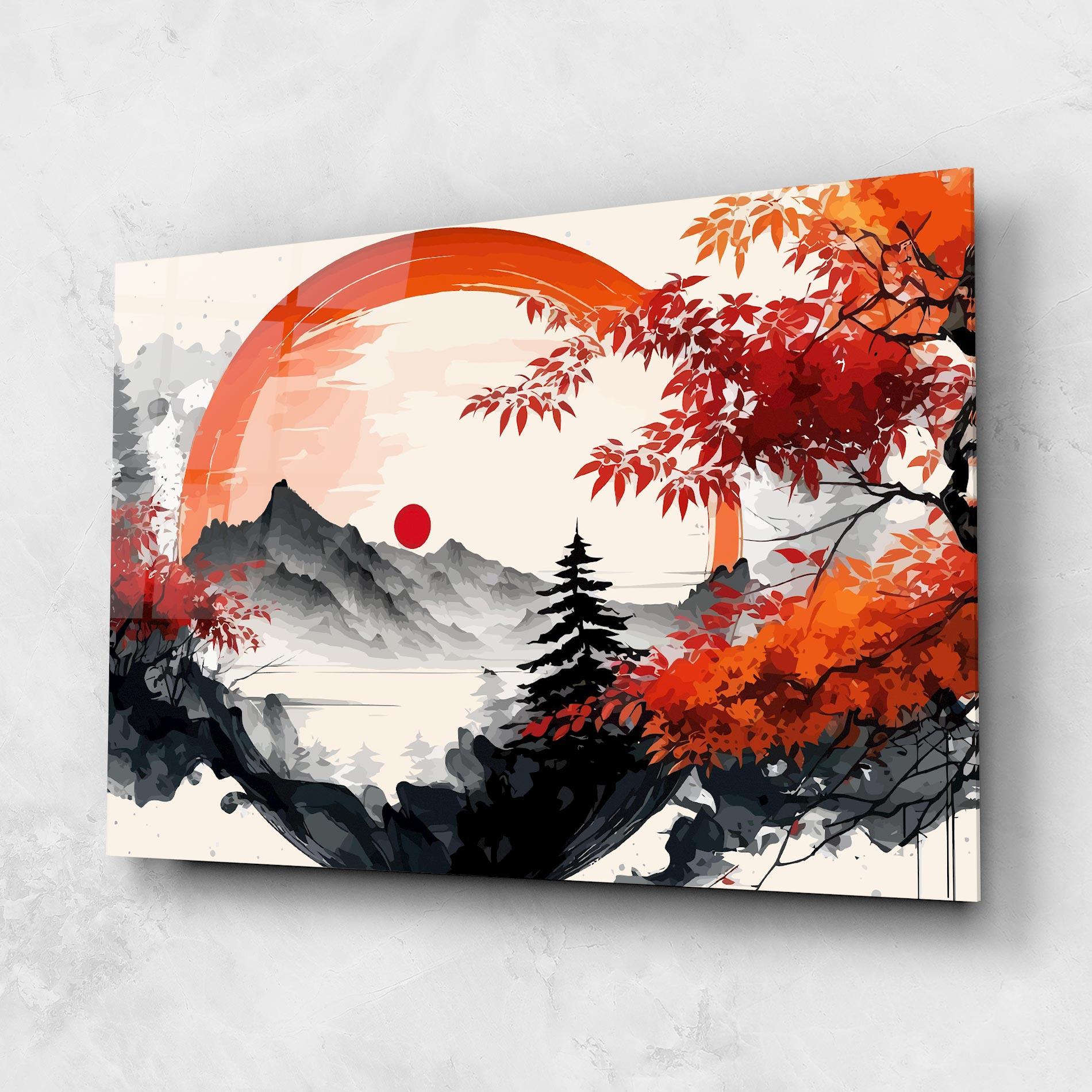 Üvegkép Asiatic Grey Montain mockup 1