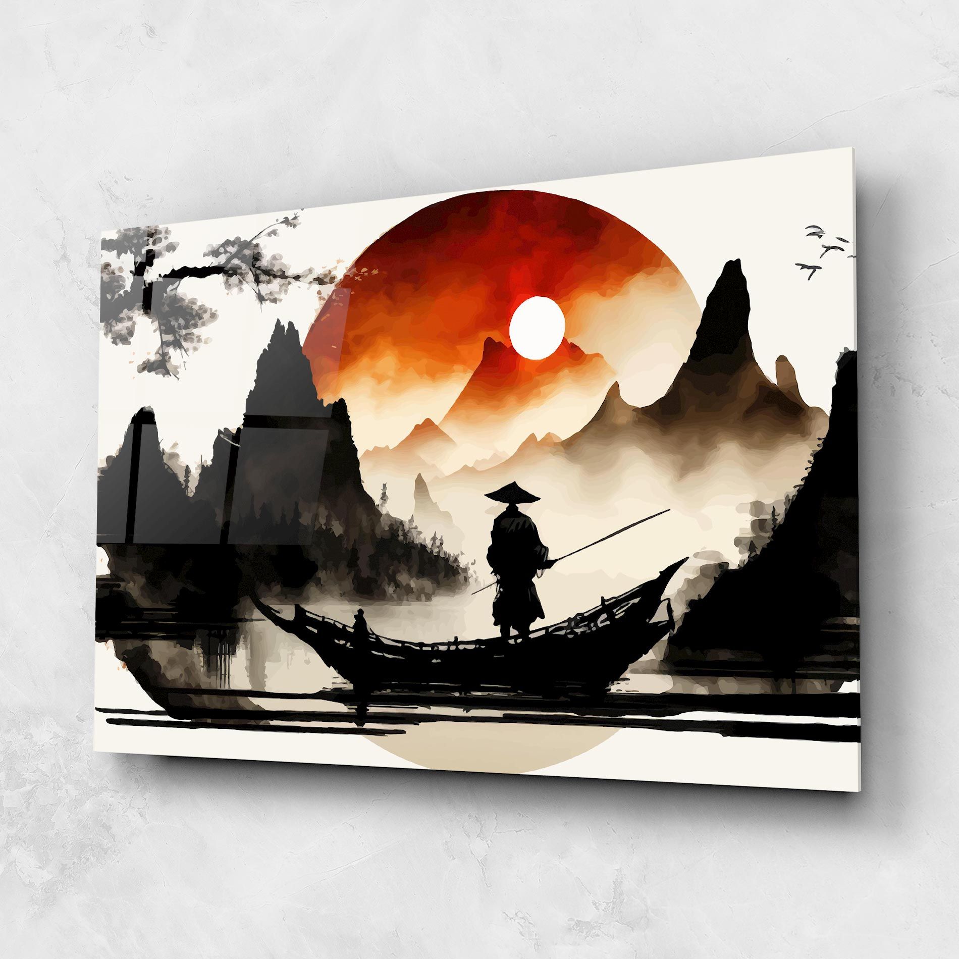 Black Asiatic Boat mockup 1