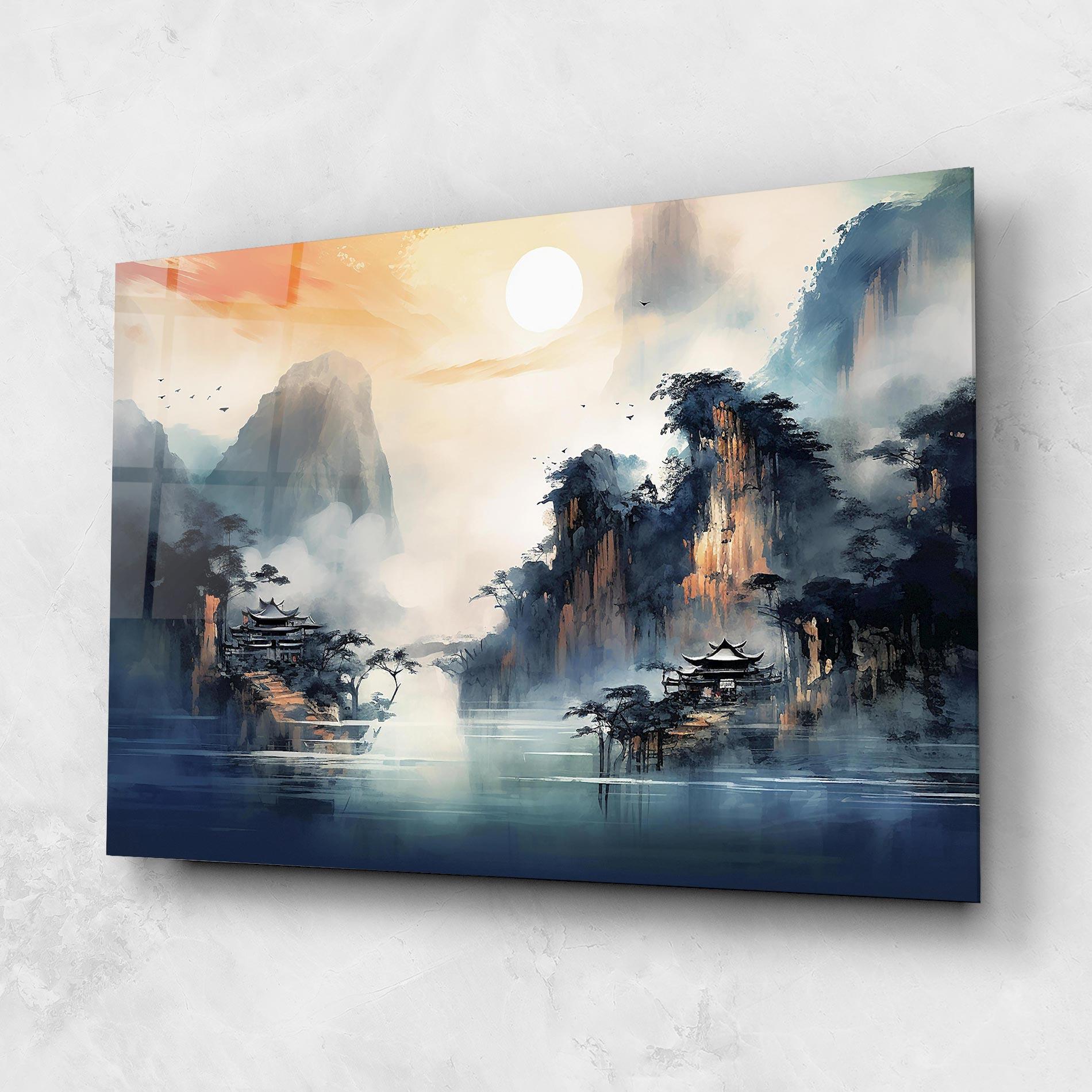 Üvegkép Fog Houses mockup 1