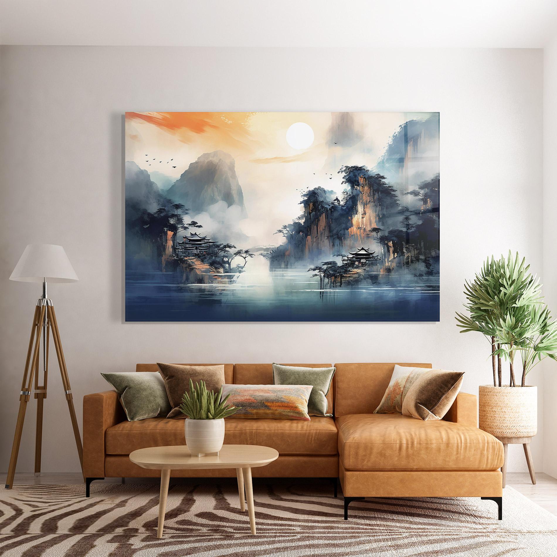 Üvegkép Fog Houses mockup 7