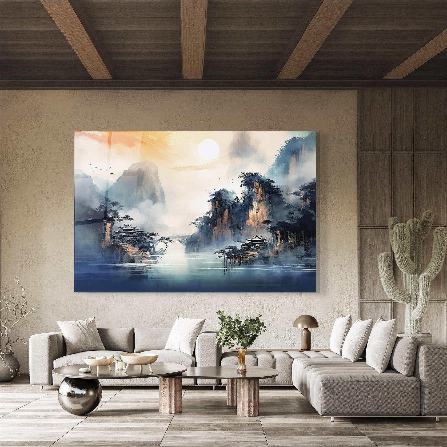 Üvegkép Fog Houses mockup 8