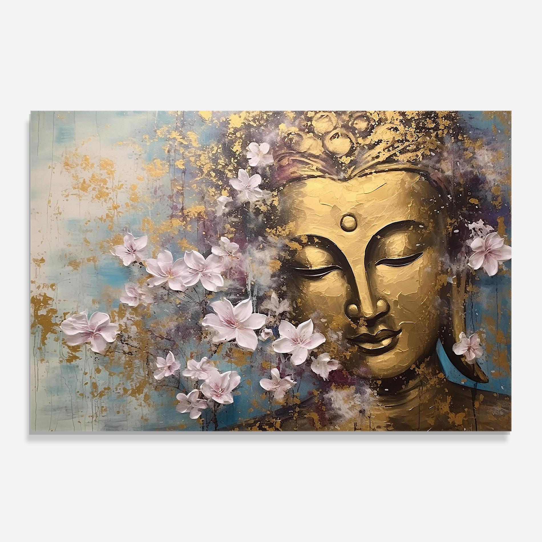 Üvegkép Abstract Buddha Plants mockup 0