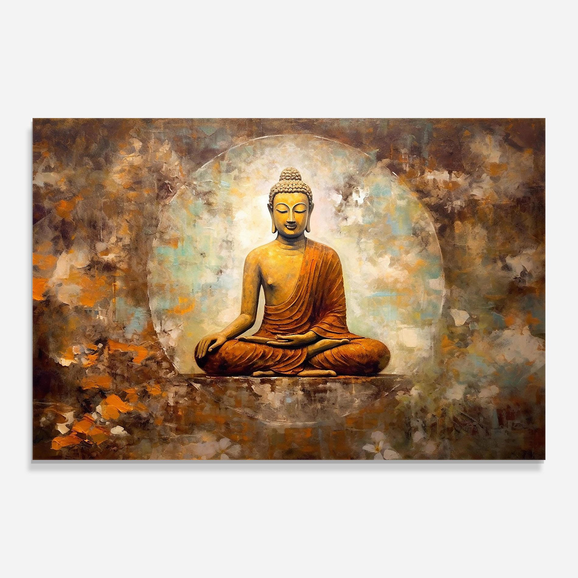 Blue Circle Buddha mockup 0