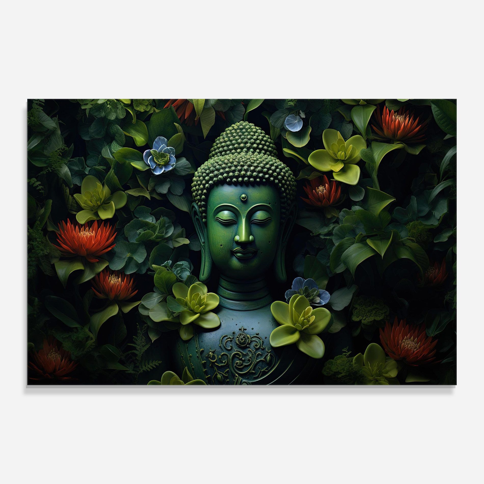 Blue Light Buddha mockup 0