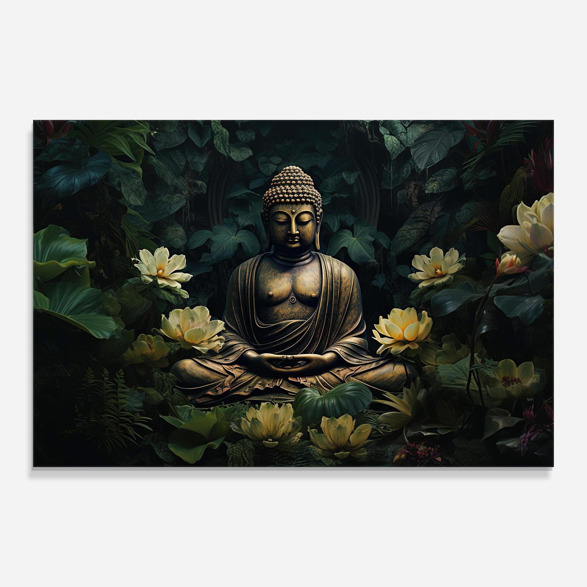 Üvegkép Calm Buddha Art mockup 0